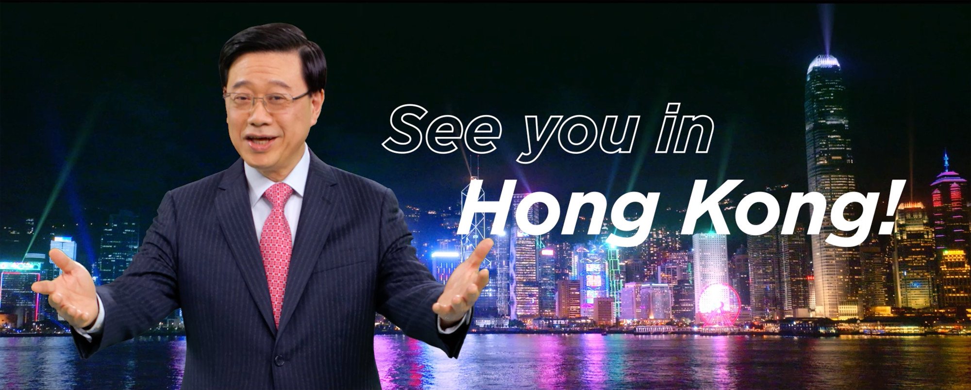 John Lee was featured in a video for the “Hello Hong Kong” tourism campaign. Photo: Handout