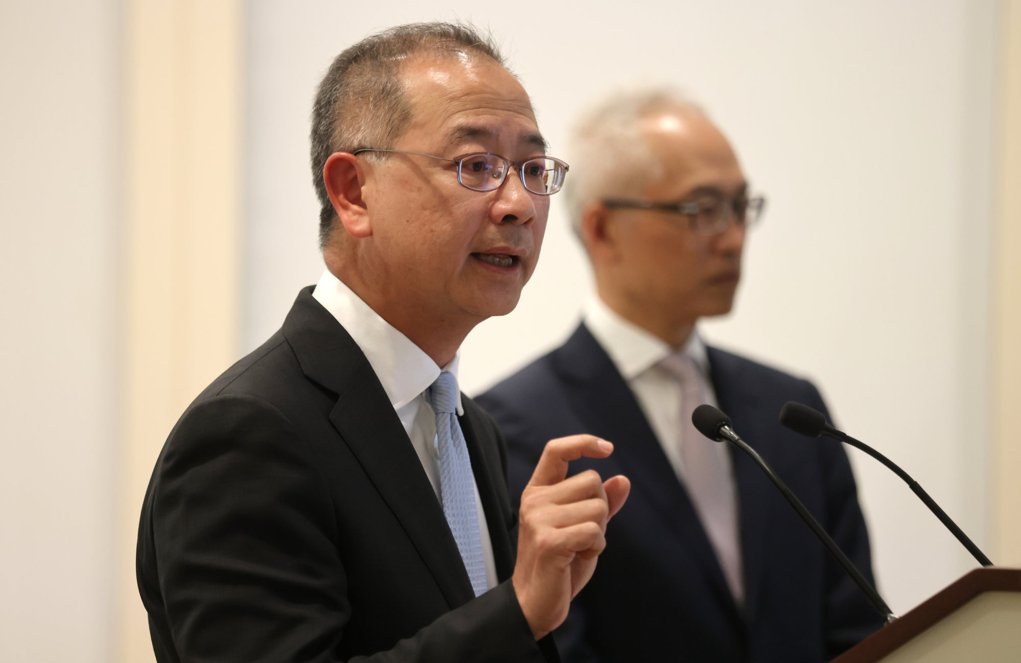 Chief executive of the Hong Kong Monetary Authority, Eddie Yue Wai-man, says the de facto central bank will host more events this year, including another financial summit in November. Photo: Jonathan Wong