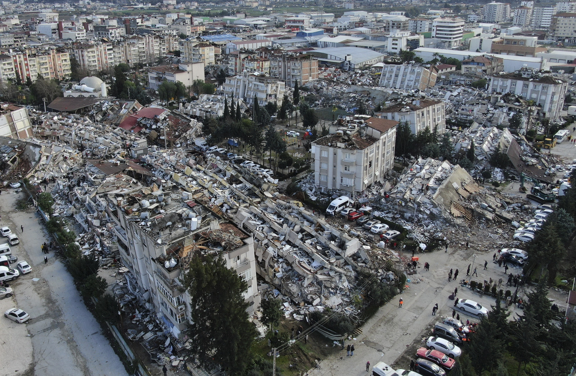 The devastation in Hatay province, southern Turkey. Photo: AP