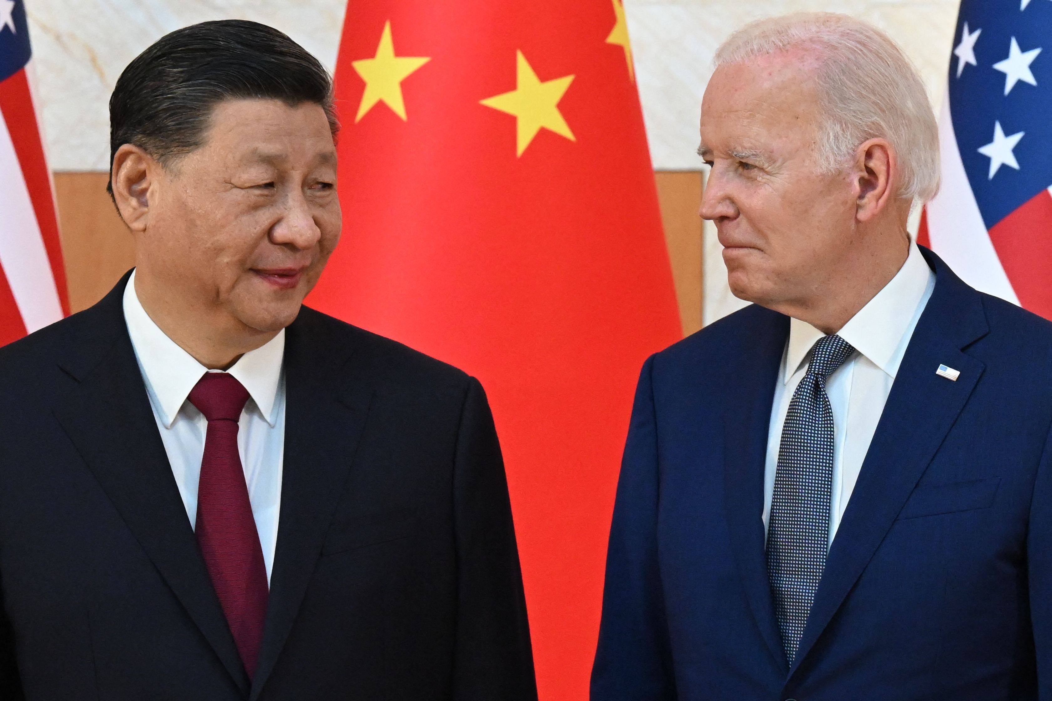 Chinese President Xi Jinping and US President Joe Biden each touted their political system as the future in speeches on Tuesday. Photo: AFP
