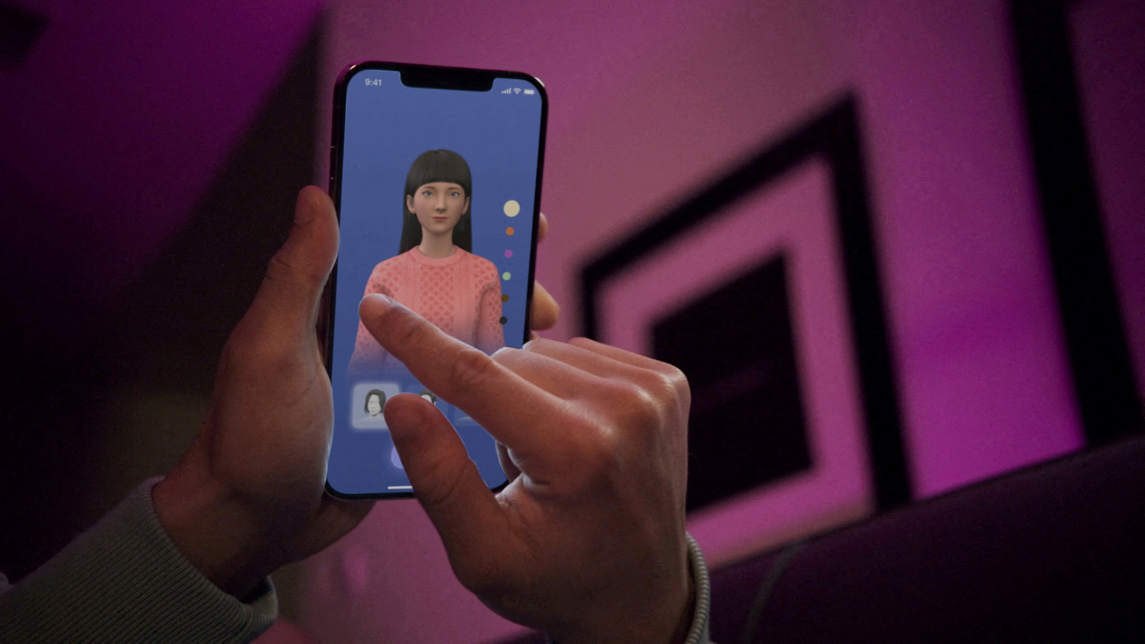 A user customises an avatar for a personal AI chatbot on a smartphone app. ChatGPT signifies a tipping point in AI technologies, with its breakthrough capability opening the doors to many monetisation opportunities. Photo: Handout via Reuters 