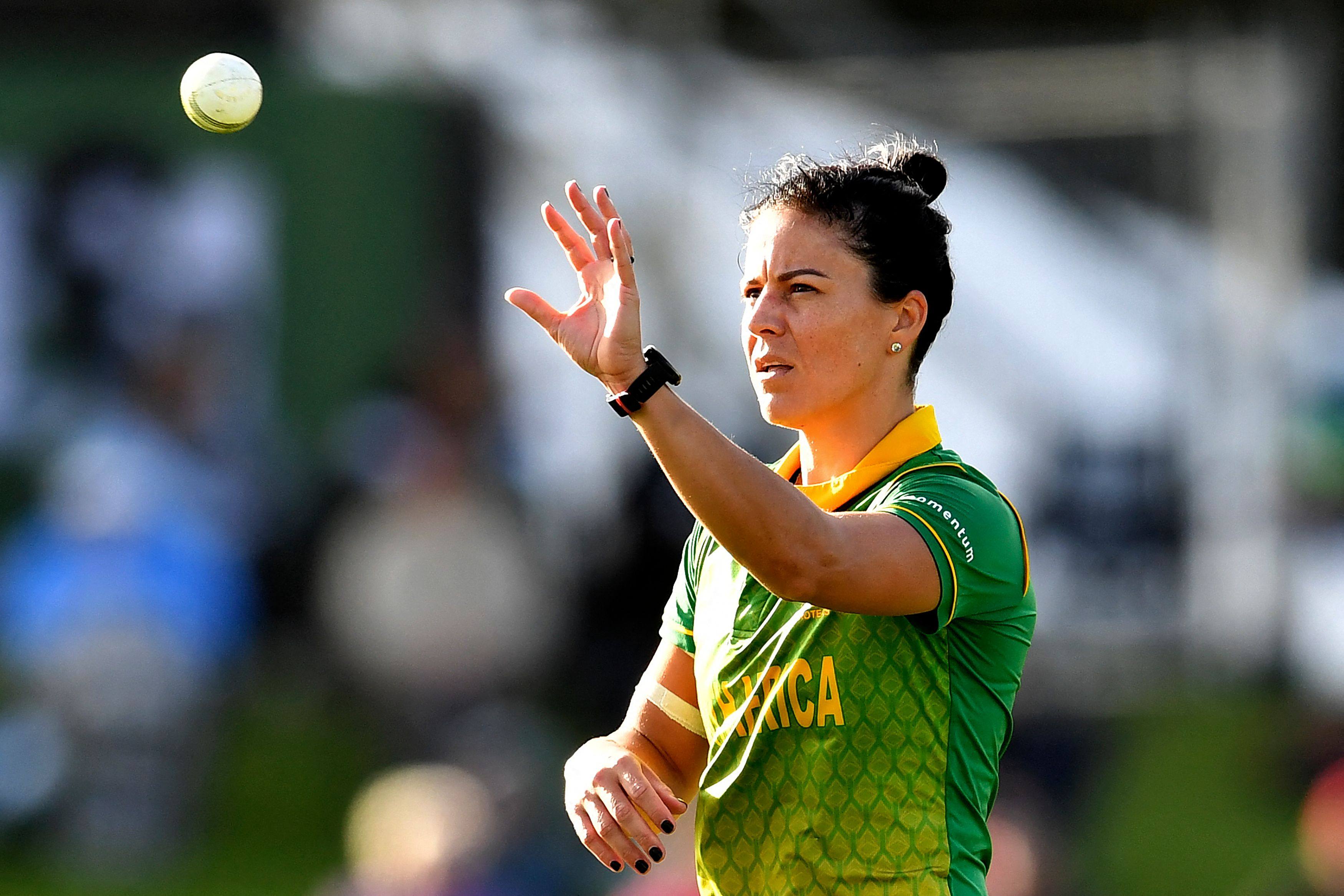 South Africa’s Marizanne Kapp will play in the World Cup and was a member of the Falcons team at the 2022 FairBrek Invitational in Dubai. Photo: AFP