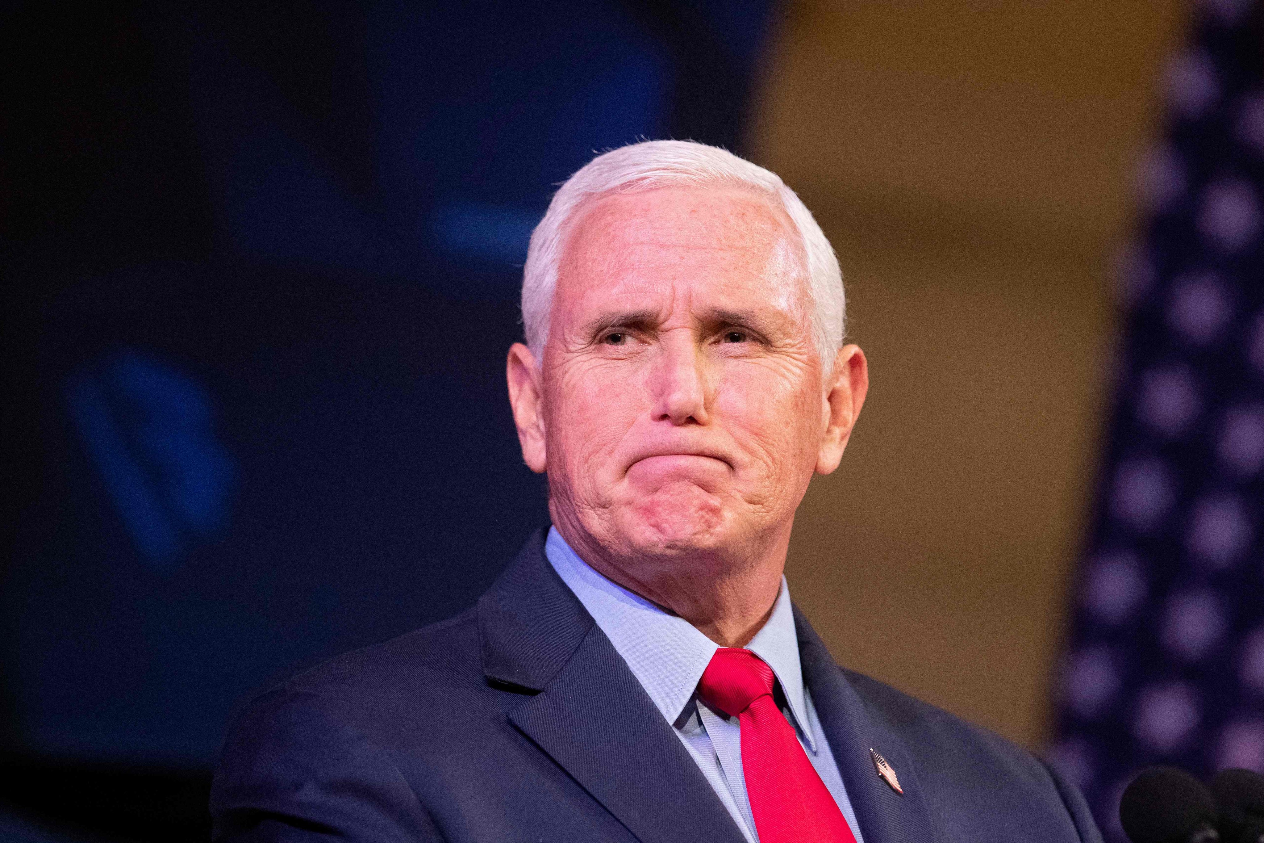 Former US vice-president Mike Pence. File photo: AFP