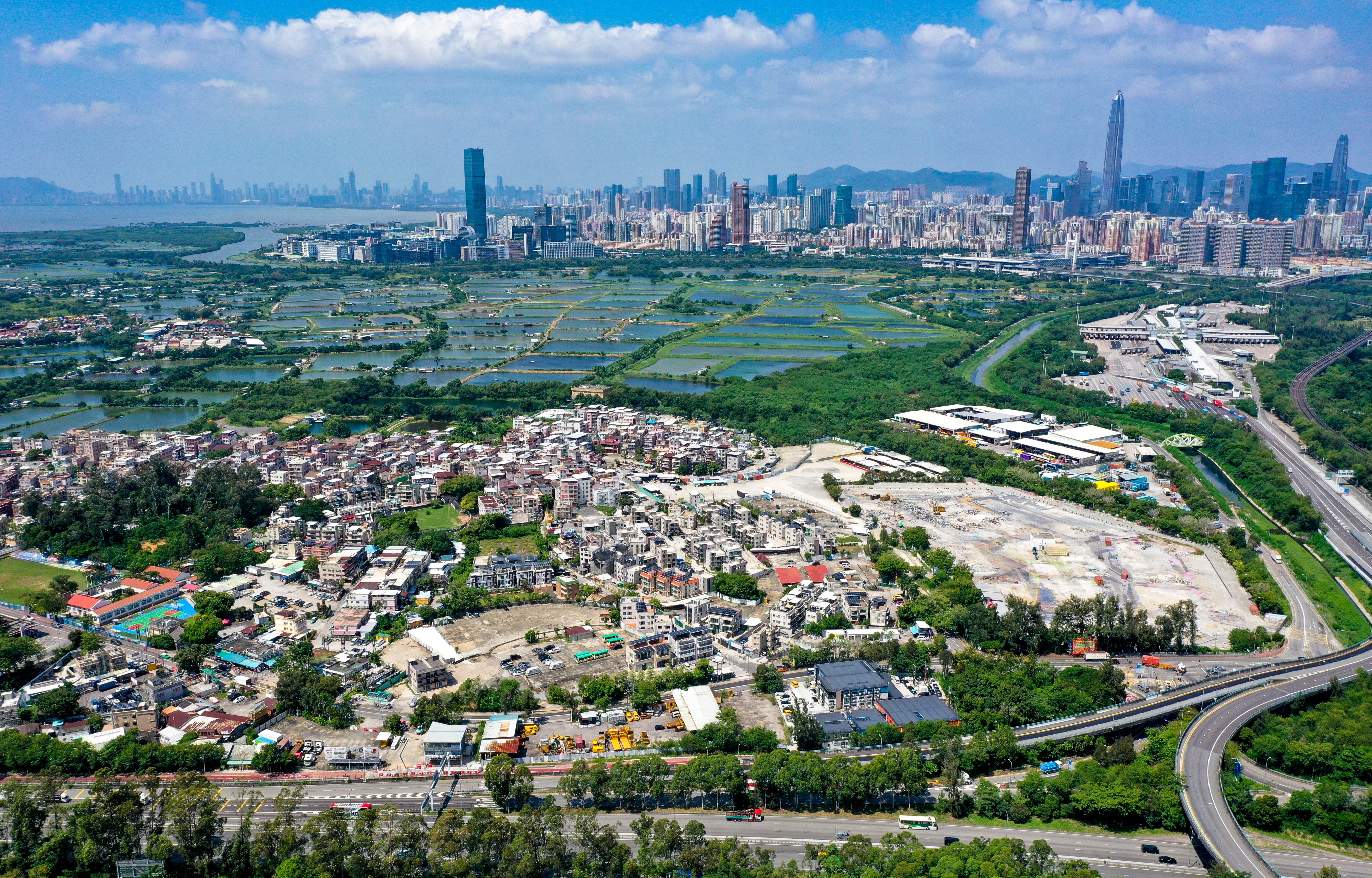 Under the Northern Metropolis plan, the San Tin area of Hong Kong will become a “technopole”. Photo: Winson Wong