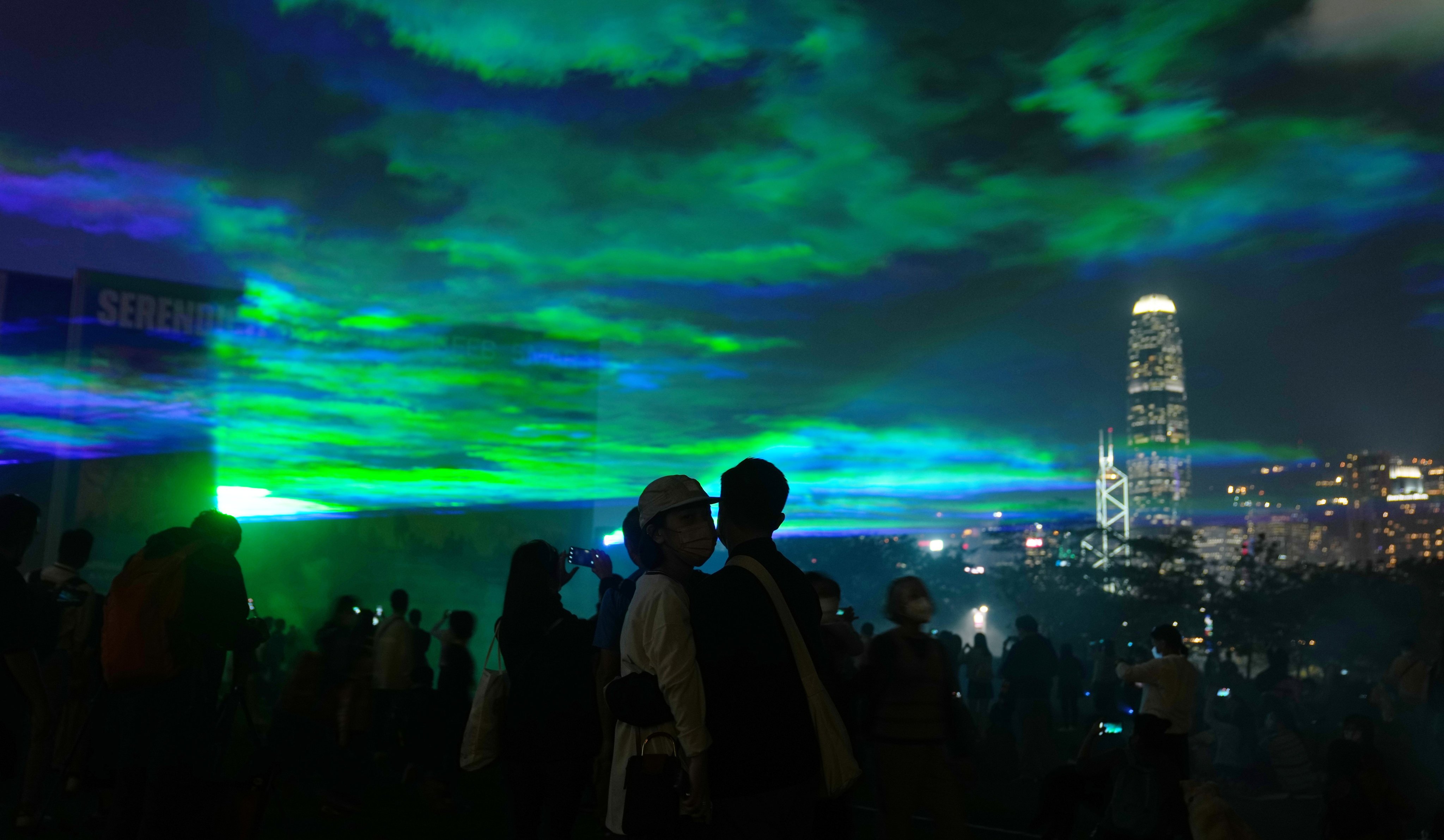 Borealis, an outdoor art installation by  Swiss artist Dan Acher, has its premiere in the West Kowloon Cultural District on Monday. Photo: Sam Tsang