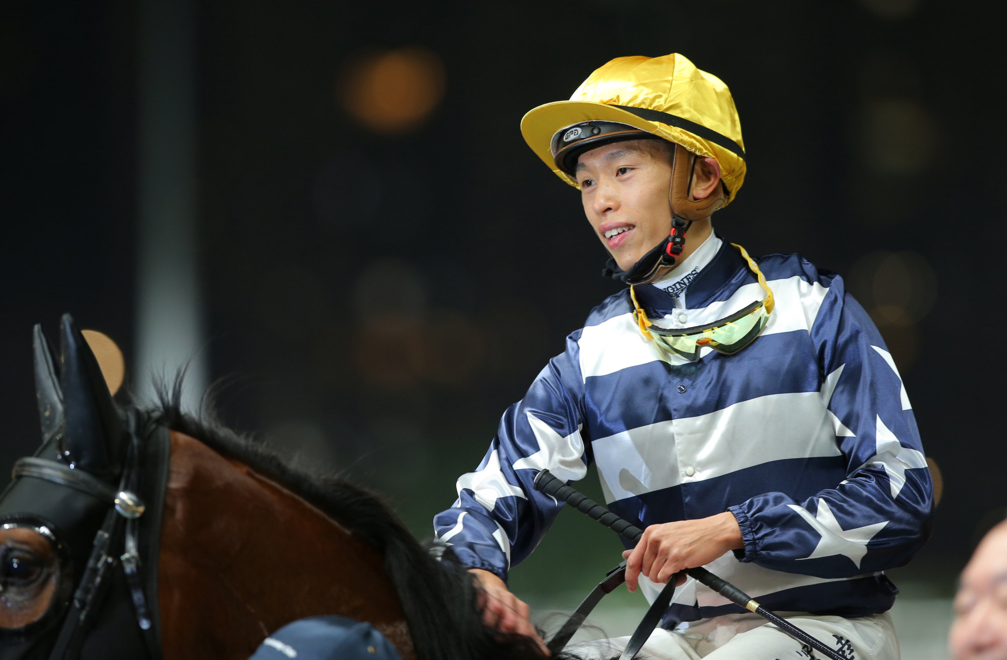 Vincent Ho after saluting aboard The Irishman at Happy Valley.