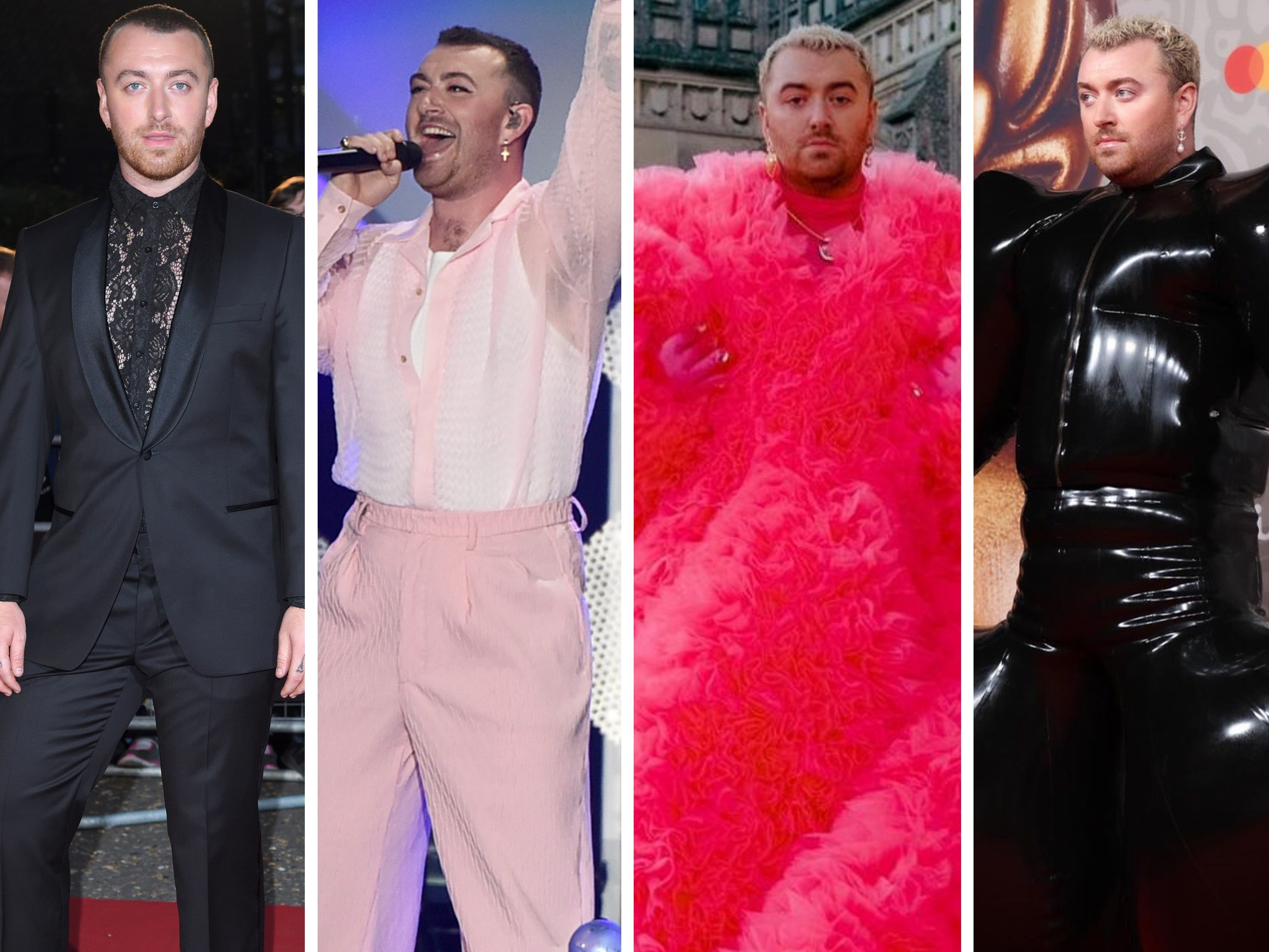 Sam Smith has donned some truly statement-making looks over the years. Photos: Getty Images
