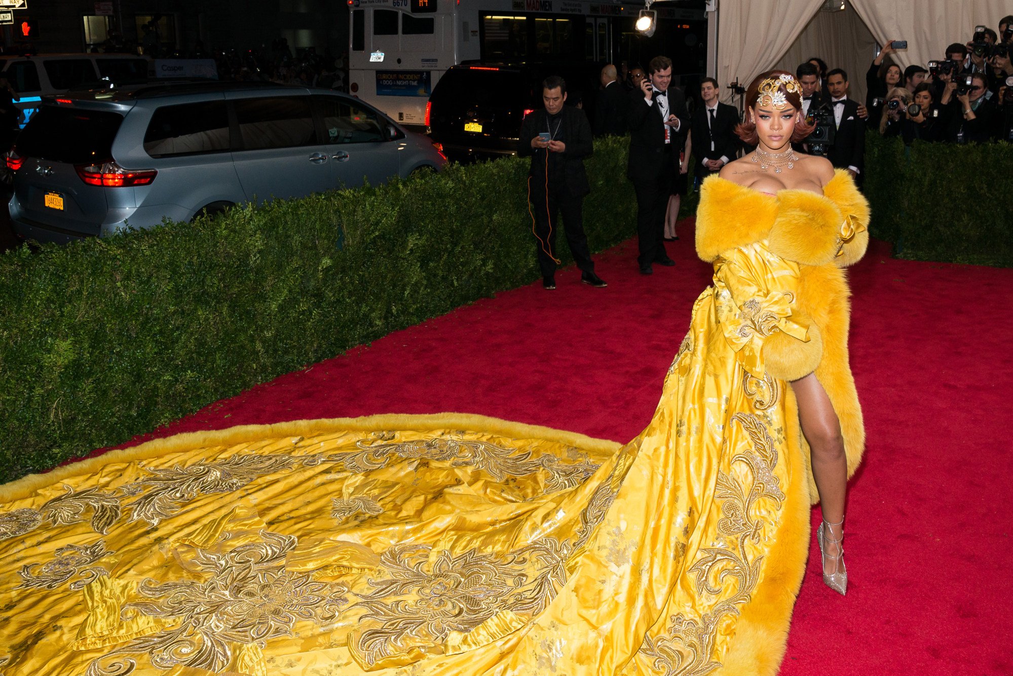 Rihanna Wears a Custom Loewe Look for an Evening in New York