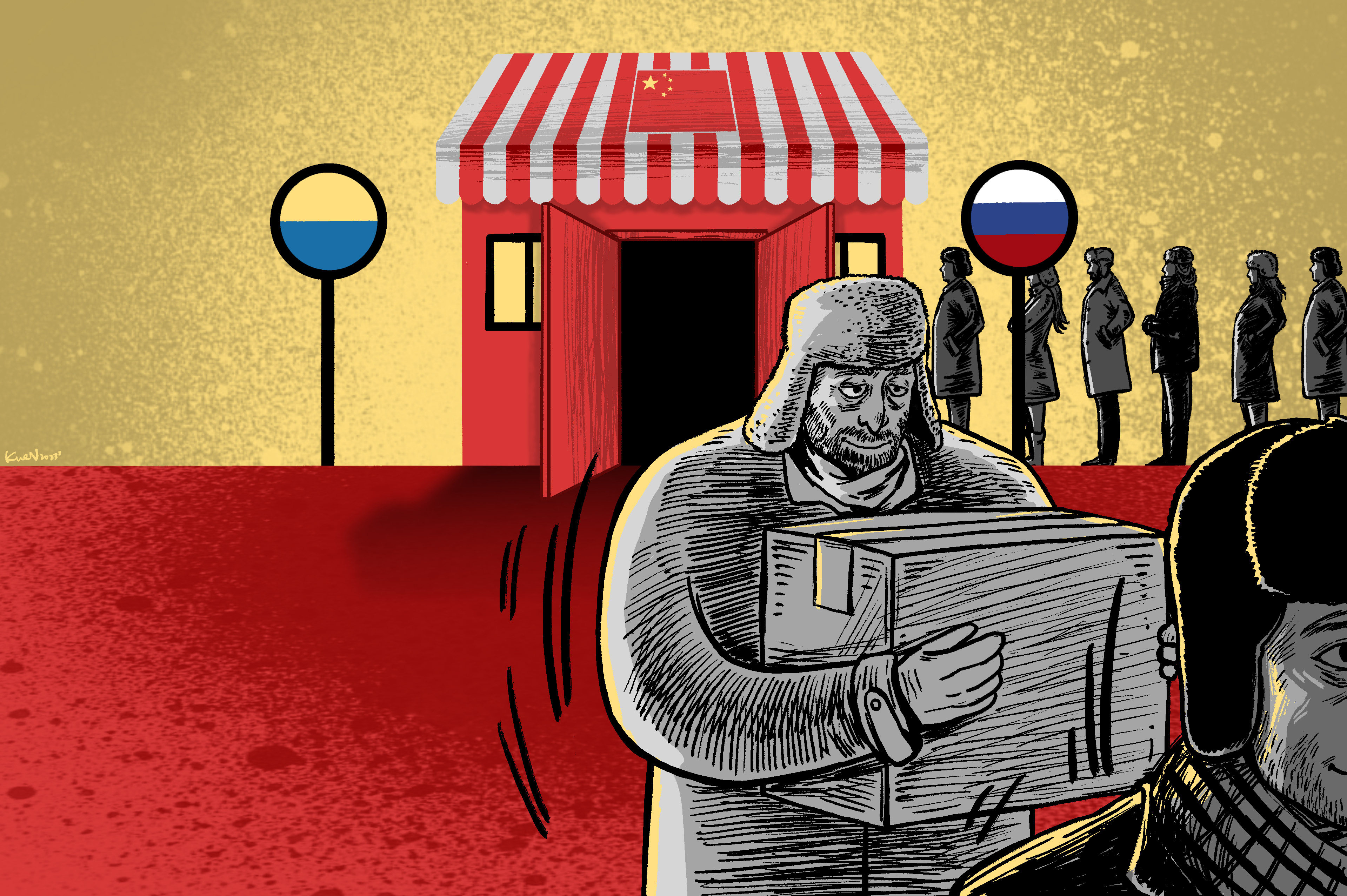 The Russian market has become more appealing to Chinese sellers. Illustration: Lau Ka-kuen