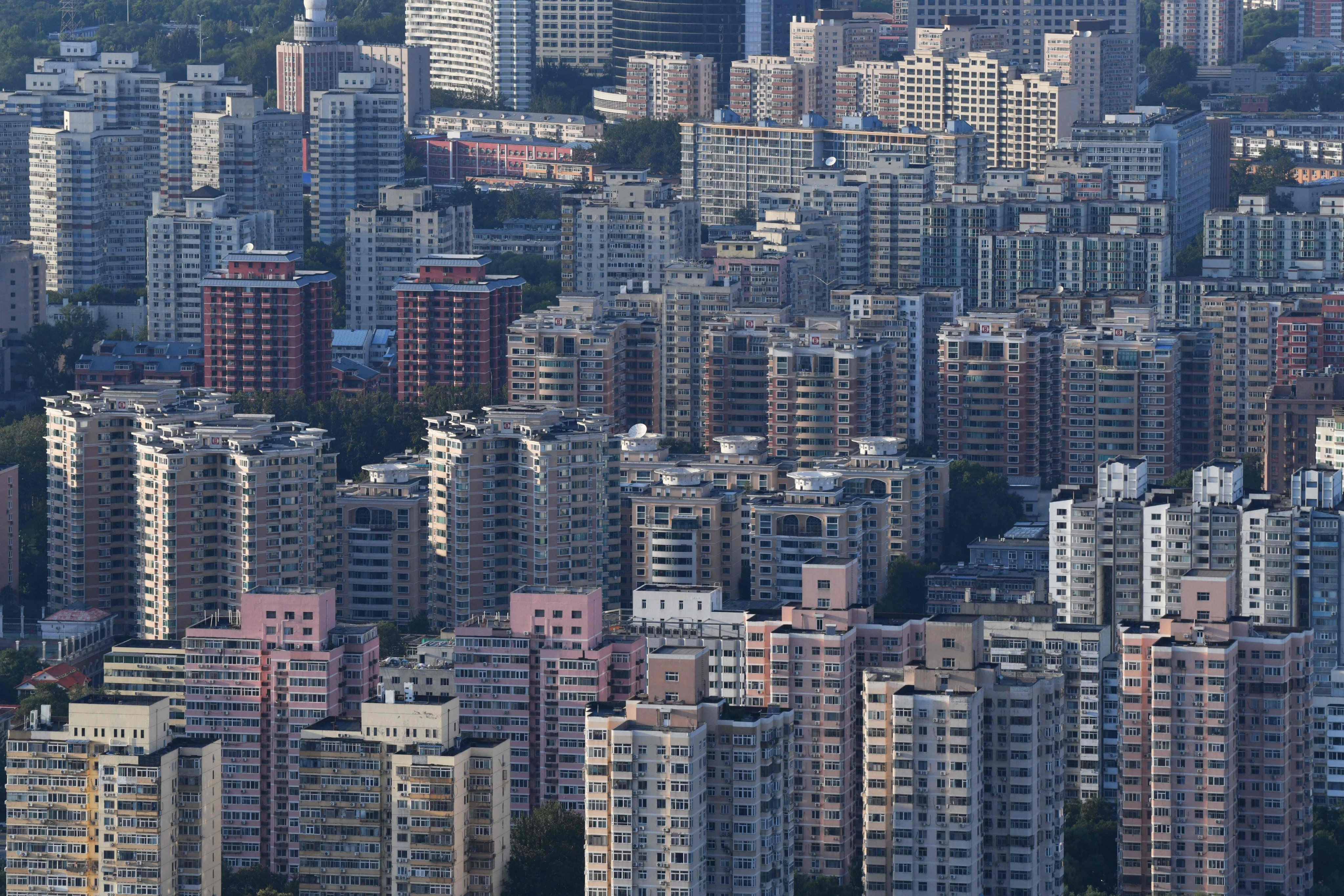 Residential buildings in Beijing. Photo: AFP