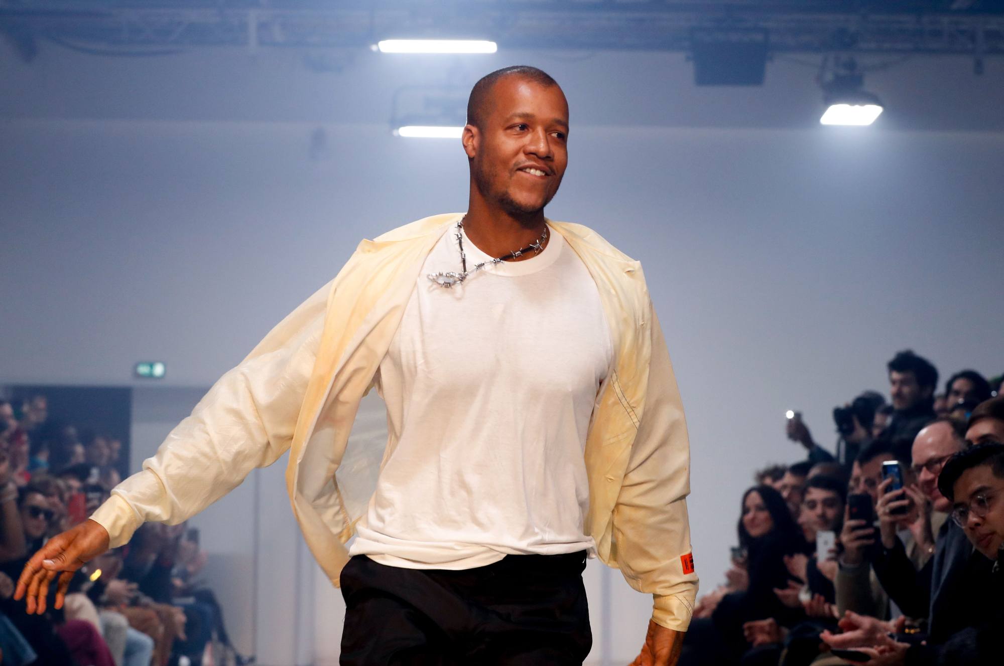 21metgala on X: Pharrell Williams attends the Moncler Genius presentation  during London Fashion Week February 2023.  / X