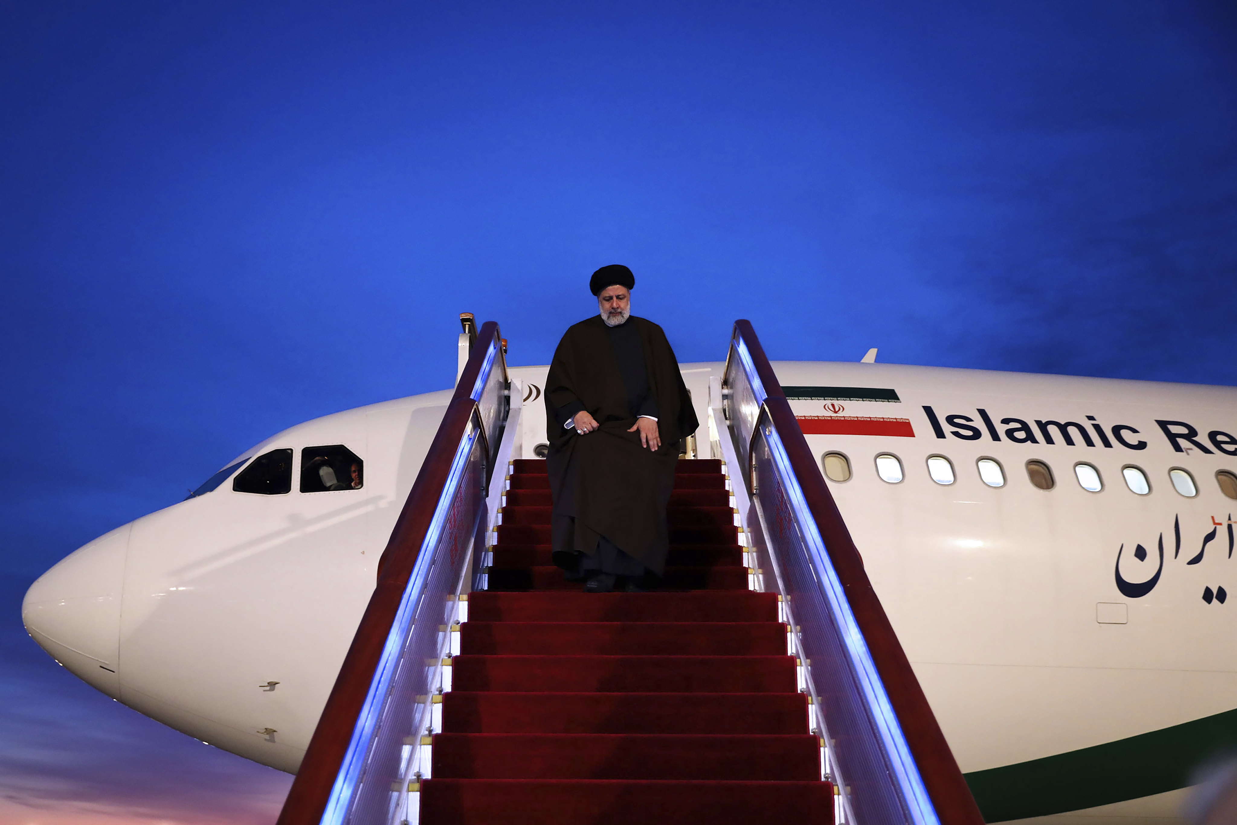 Iranian President Ebrahim Raisi arrives in Beijing for an official visit on February 14. Photo: AP