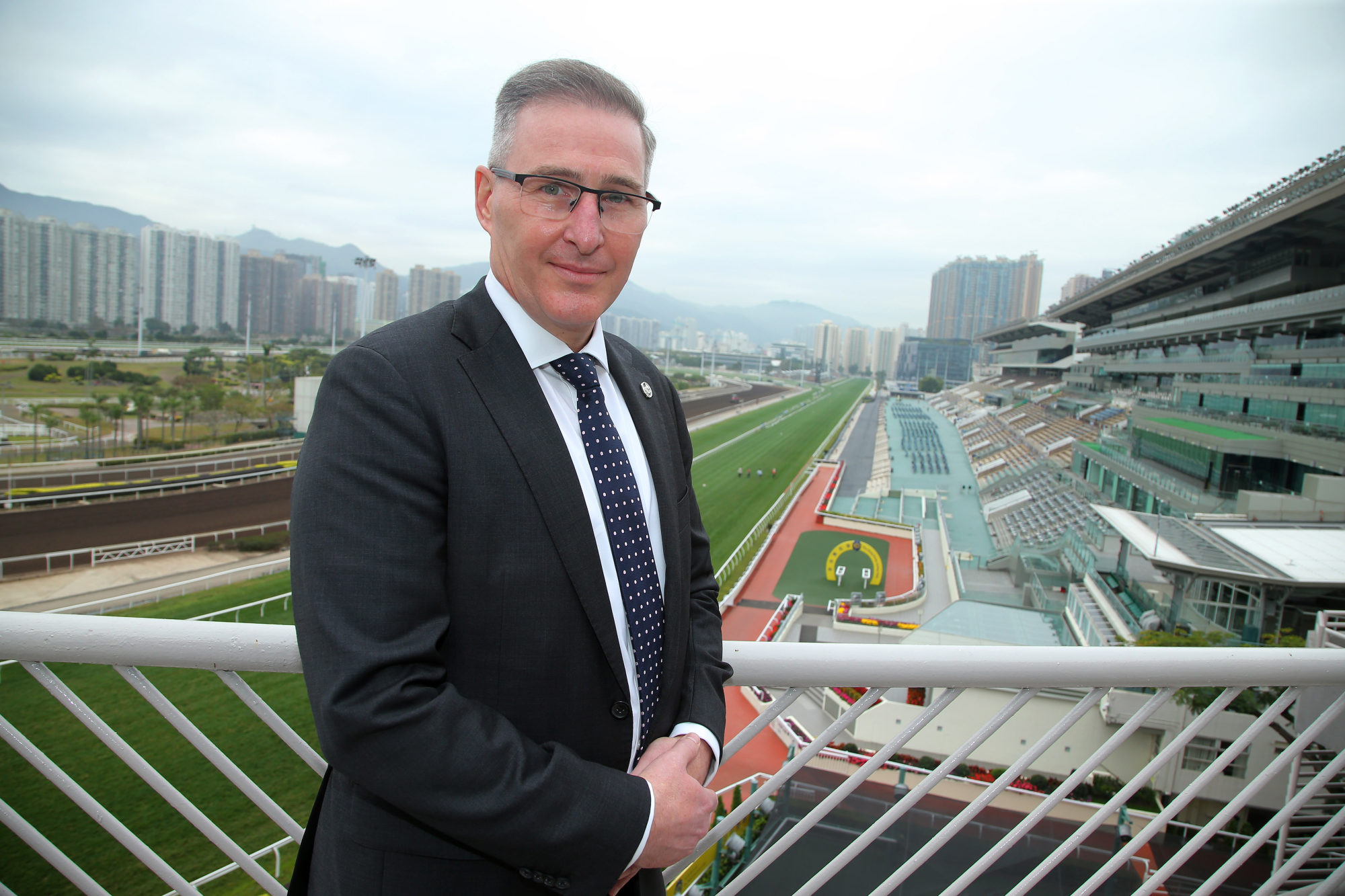 Recently appointed Jockey Club chief stipendiary steward Marc van Gestel at Sha Tin on February 7.