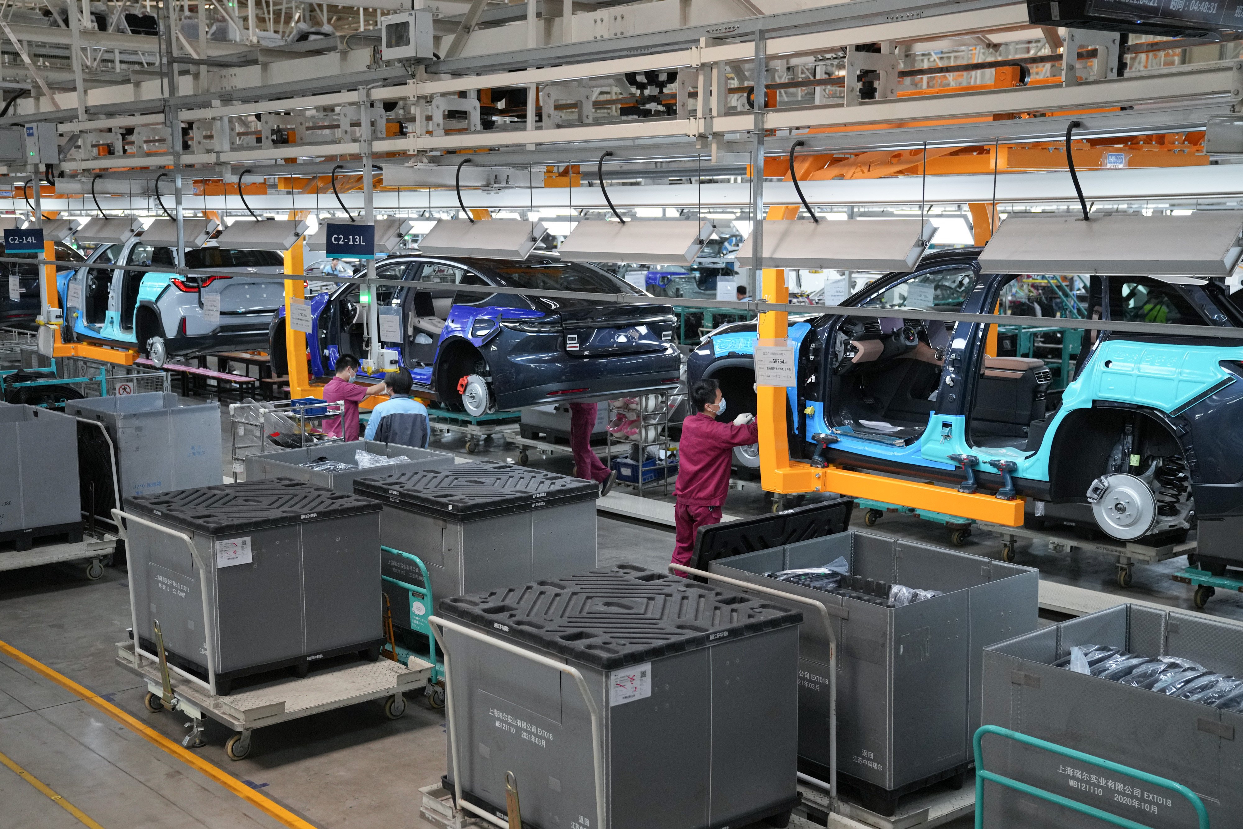 Most of Nio’s existing models are assembled at its F1 factory in Hefei, capital of Anhui province. Photo: Xinhua