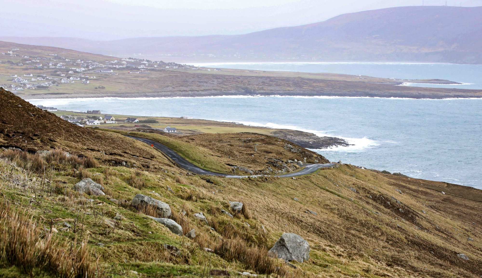 The coast of Achill Island, which lies off the west coast of Ireland. Photo: AFP