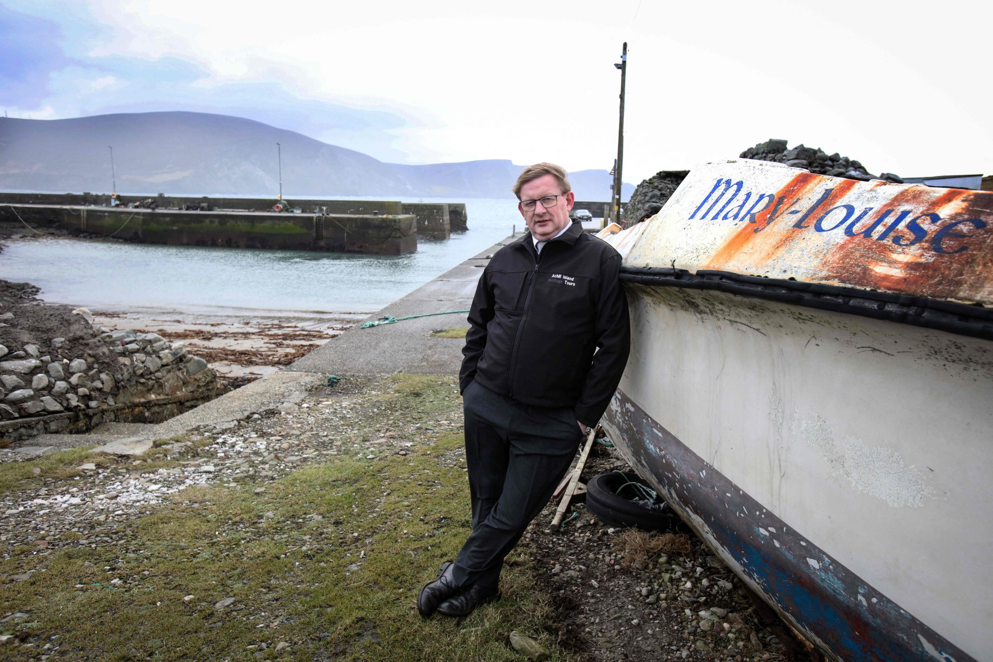 Alan Gielty, owner and manager of Achill Coaches. Photo: AFP