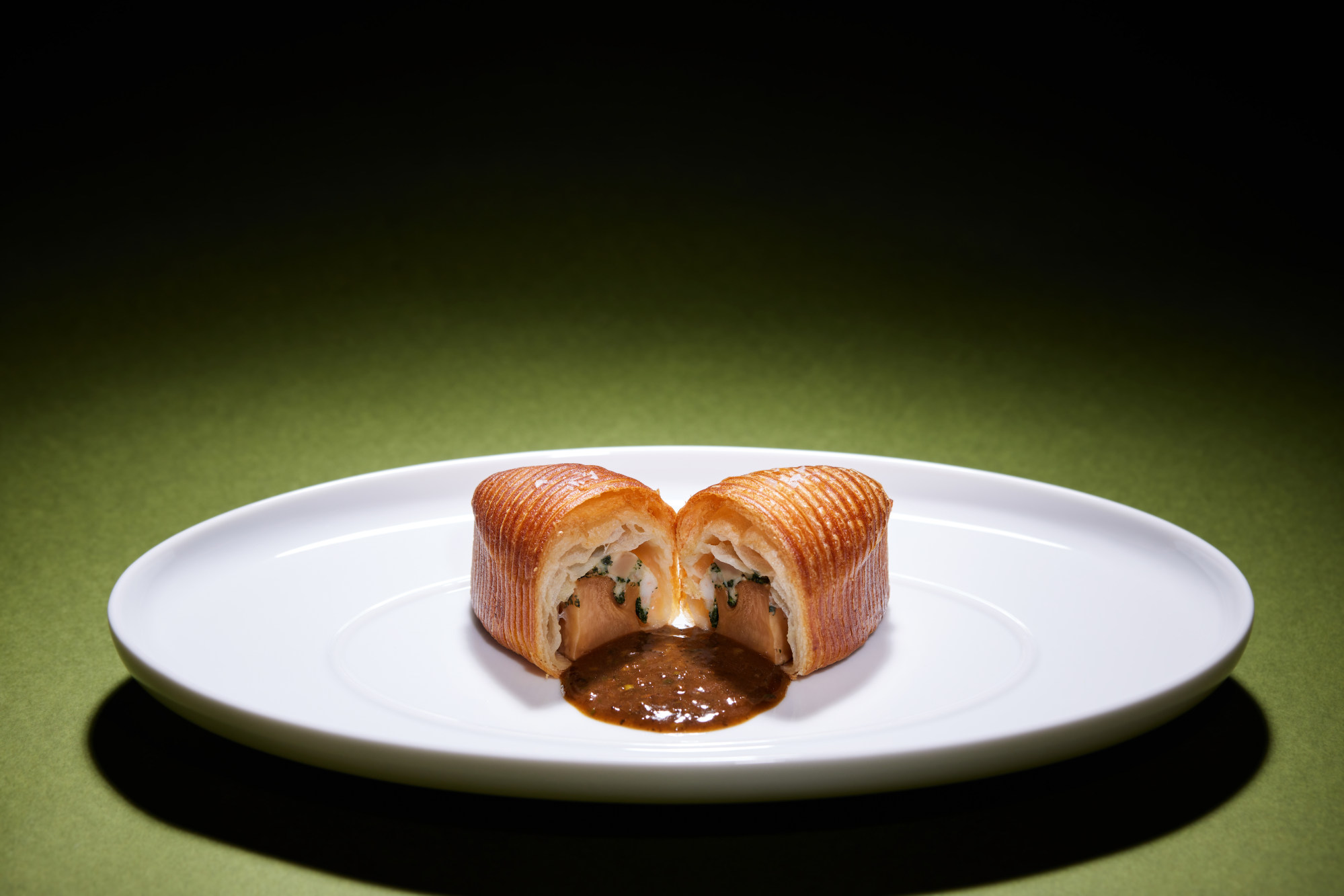 Abalone Wellington with fresh pepper sauce. Photo: Sichuan Moon