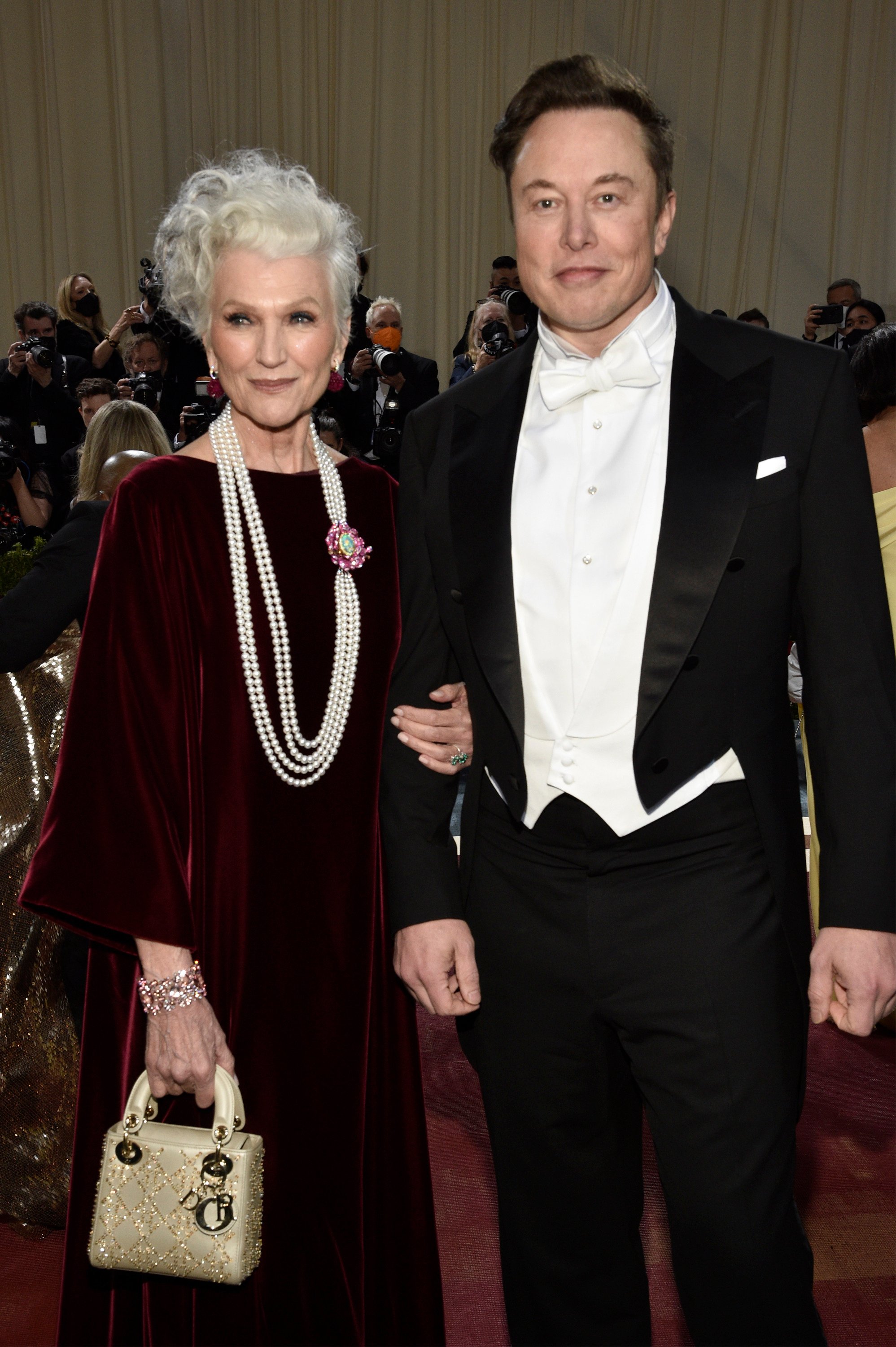 Maye Musk and Elon Musk attend The Metropolitan Museum of Art’s Costume Institute benefit gala celebrating the opening of the “In America: An Anthology of Fashion” exhibition in May 2022, in New York City, US. Photo: AP