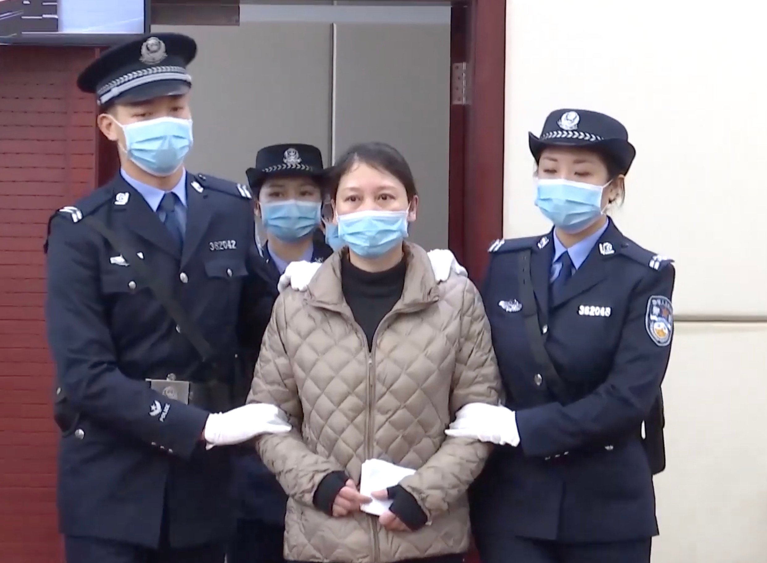 Lao Rongzhi at the Nanchang Intermediate People’s Court in December 2020. Public reaction to her trial has included denouncements of her defence lawyer. Photo: CCTV