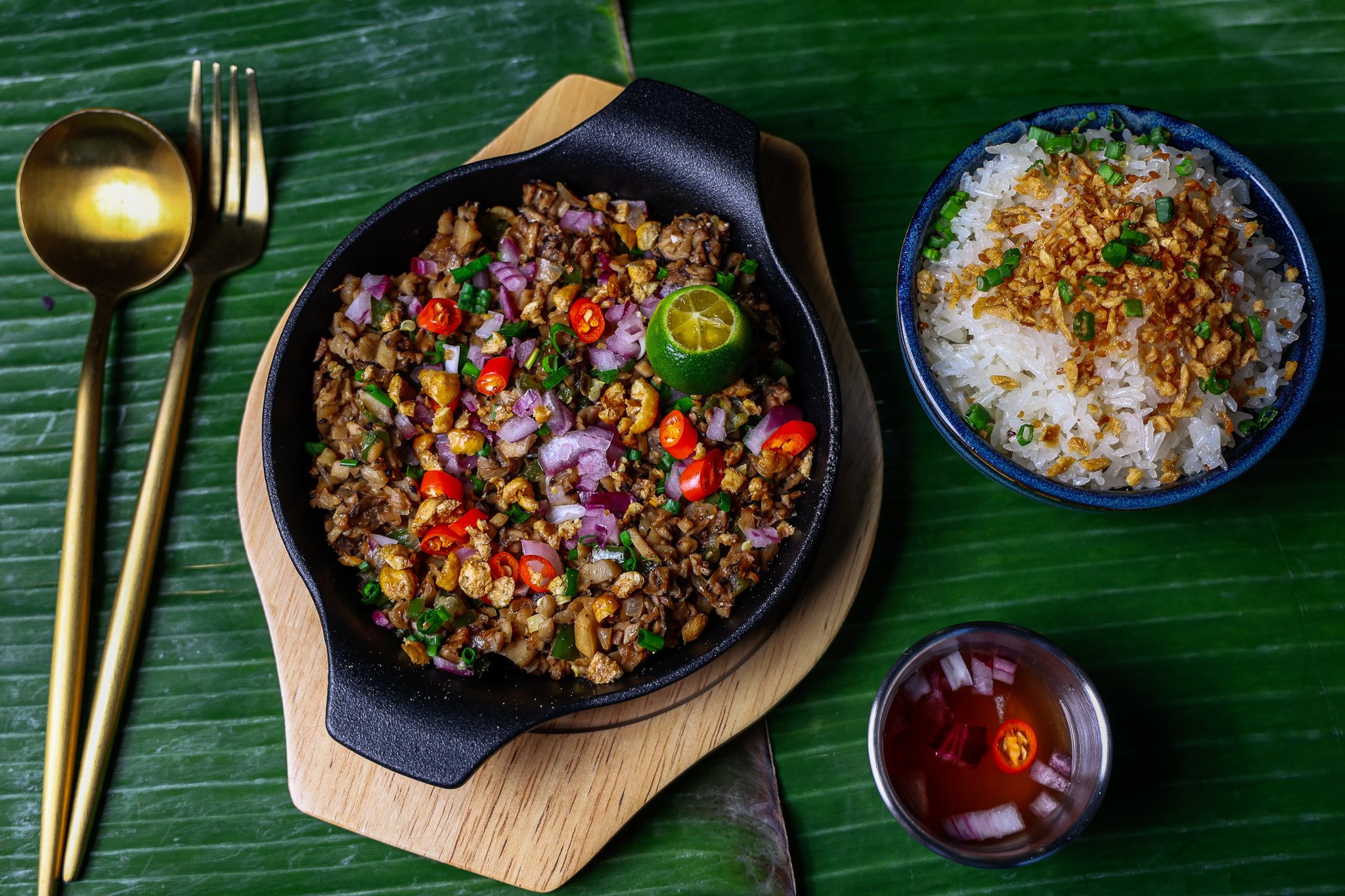 Barkada’s vegan sizzling mushroom sisig, a modern take on a classic Filipino dish. The restaurant in Central is the latest of several serving Filipino cuisine to open in Hong Kong. Photo: Barkada