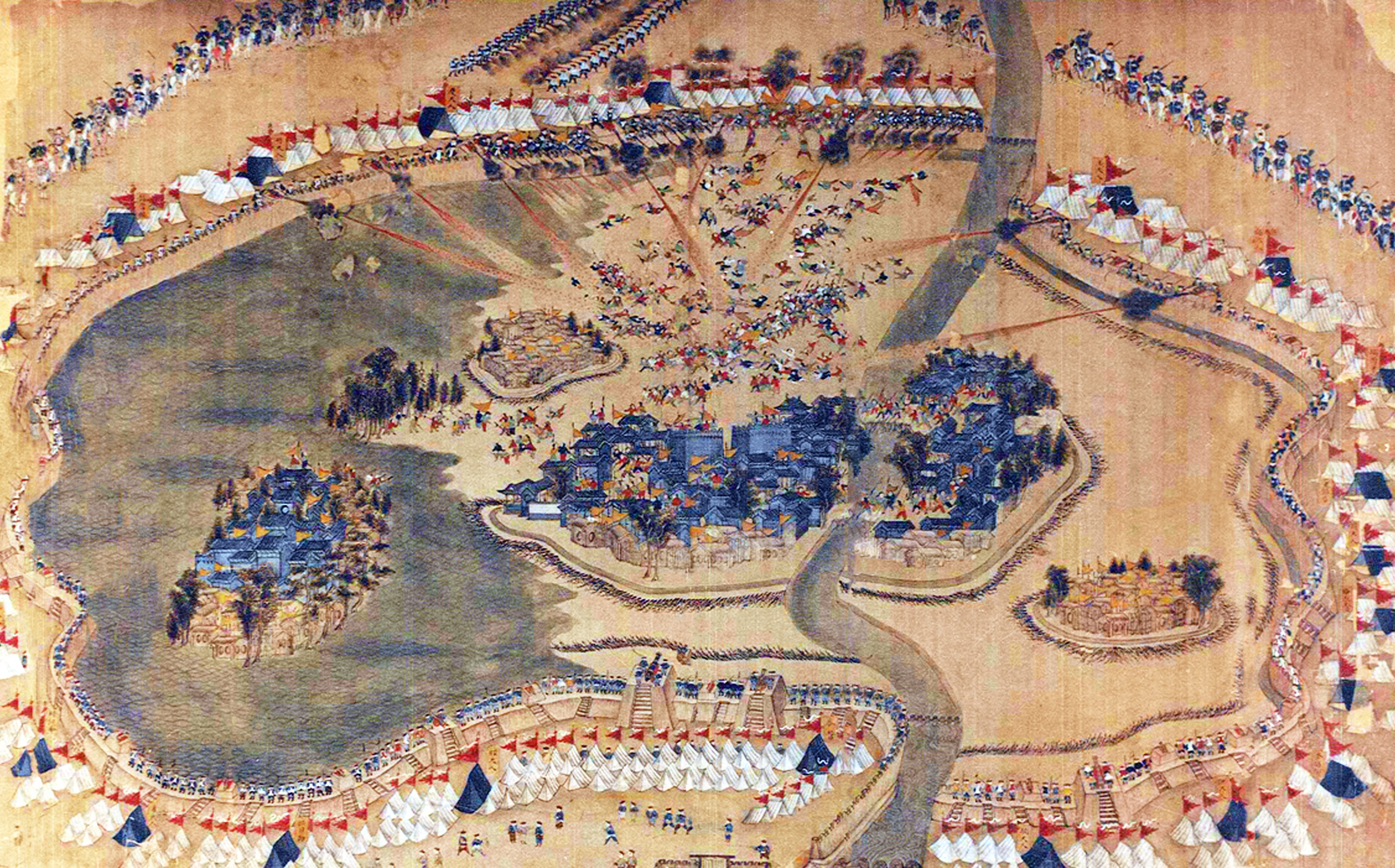 A tapestry of the Taiping Rebellion, a widespread civil war in southern China from 1850 to 1864, led by heterodox Christian convert Hong Xiuquan, who claimed to be Jesus Christ’s younger brother. Photo: Getty Images
