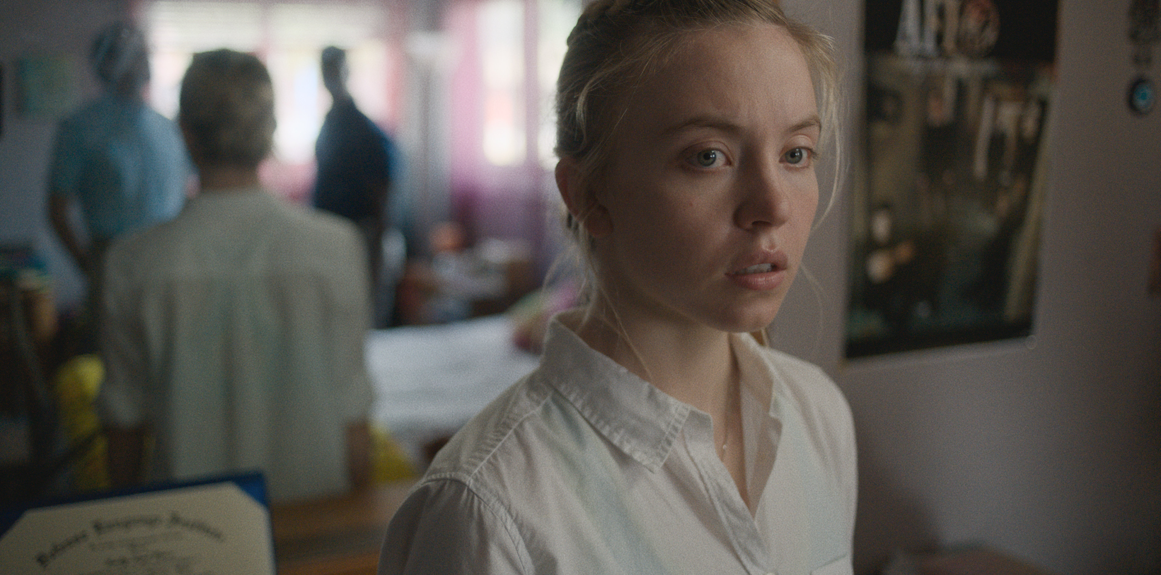 Sydney Sweeney in a still from Reality. Photo: Seaview