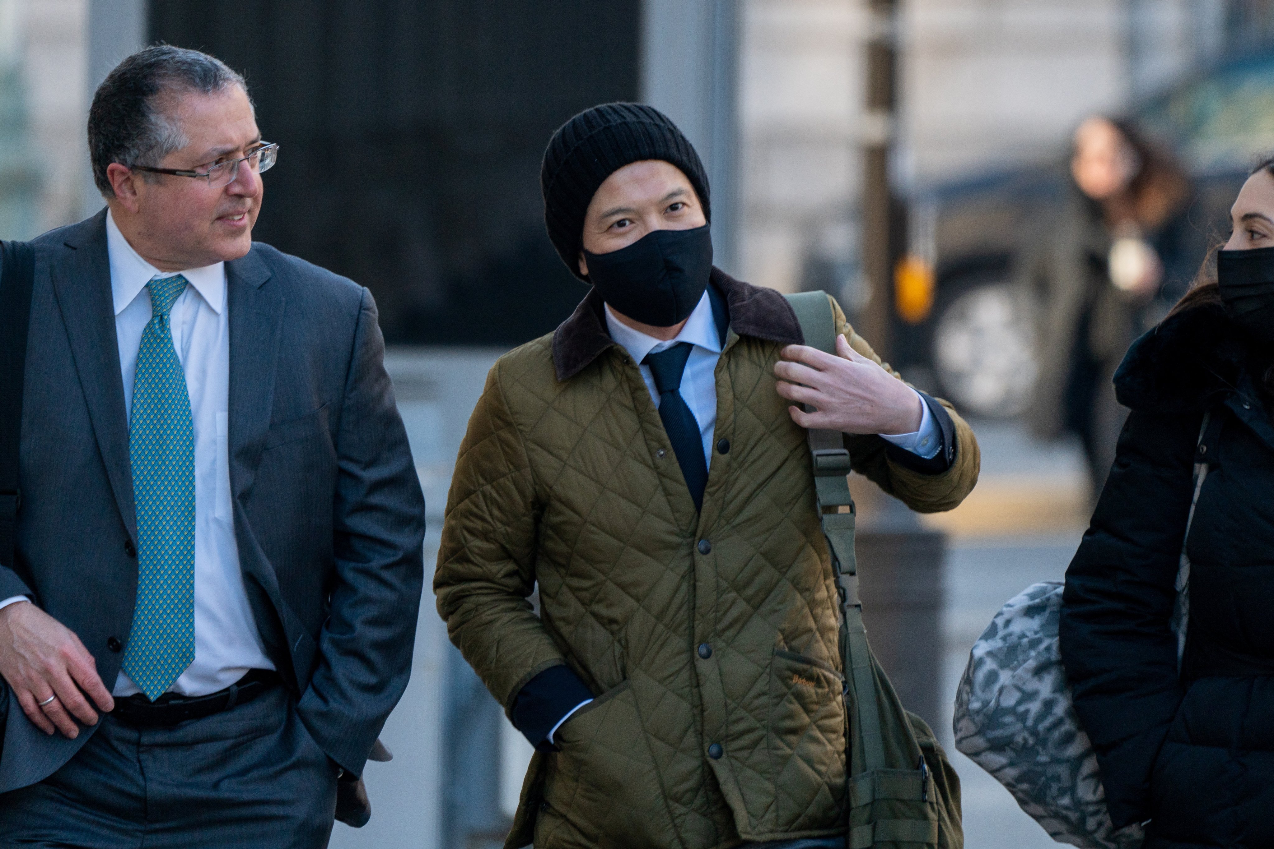 Ex-Goldman Sachs banker Roger Ng arrives at a court in New York last year for his trial. Photo: Reuters