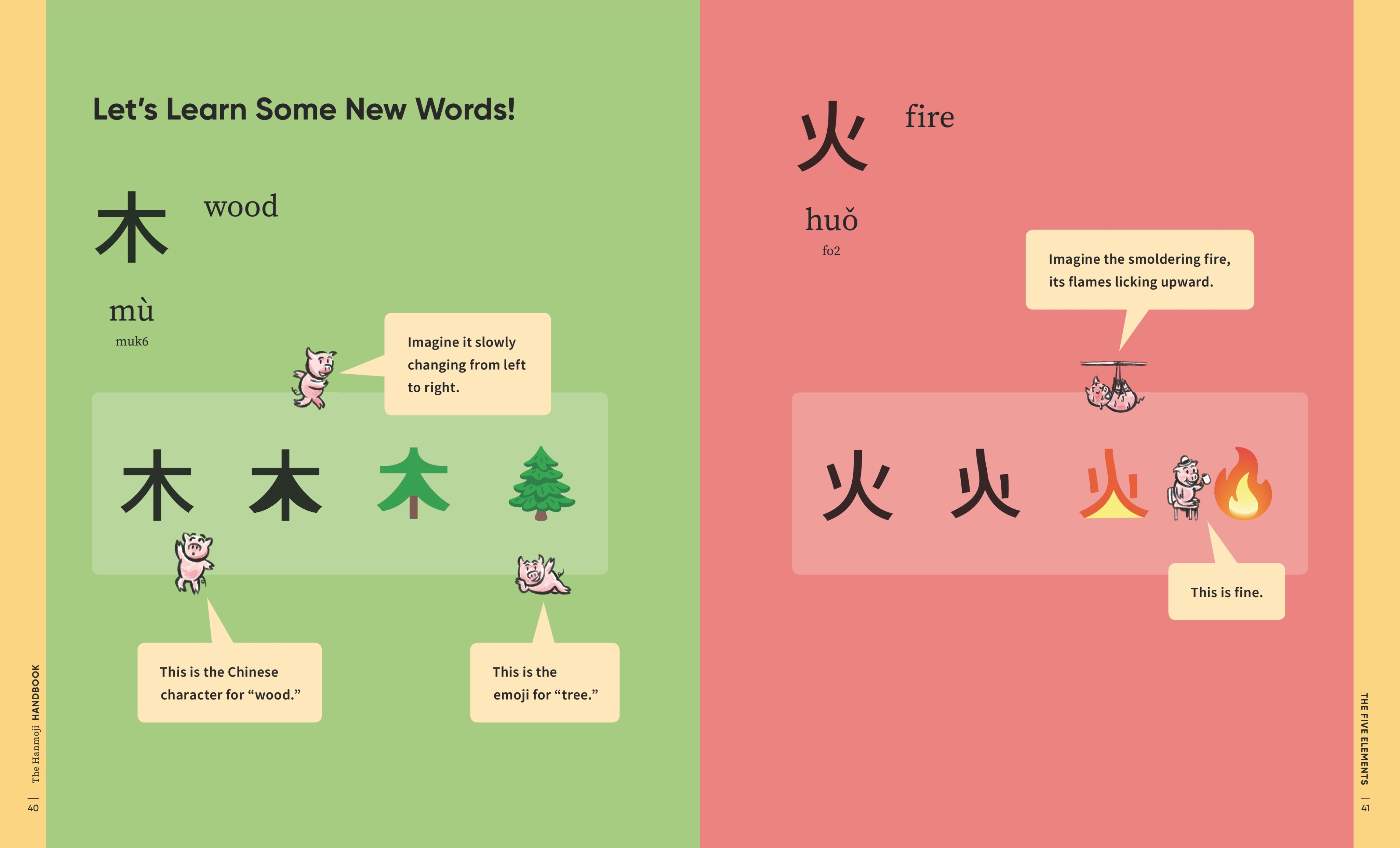 An illustration from The Hanmoji Handbook, published by MITeen Press. Photo: MITeen Press 