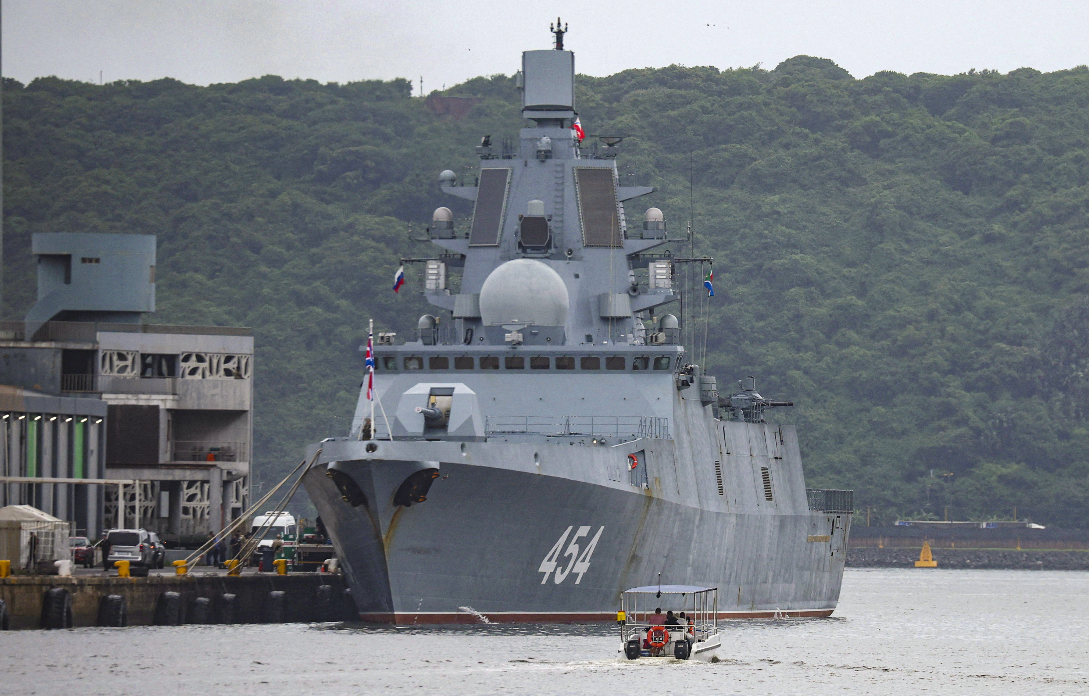Russian frigate Admiral Gorshkov recently took part in naval exercises with the South African and Chinese navies. Photo: Reuters
