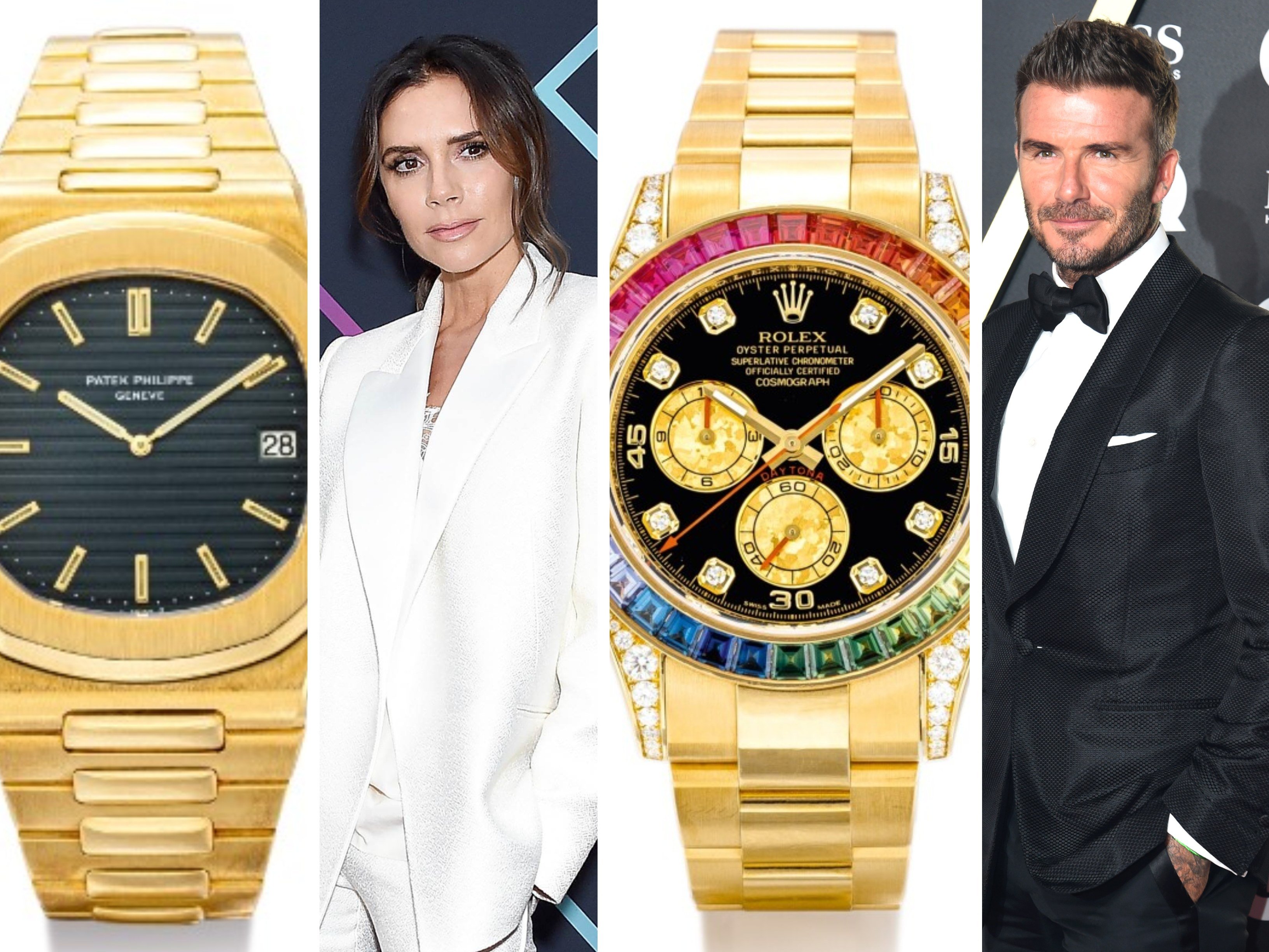 The Beckhams’ 5 most expensive watches, ranked: from David’s multi-brand collection to Victoria’s vintage models. Photos: Patek Philippe/AFP/Sotheby’s/DPA