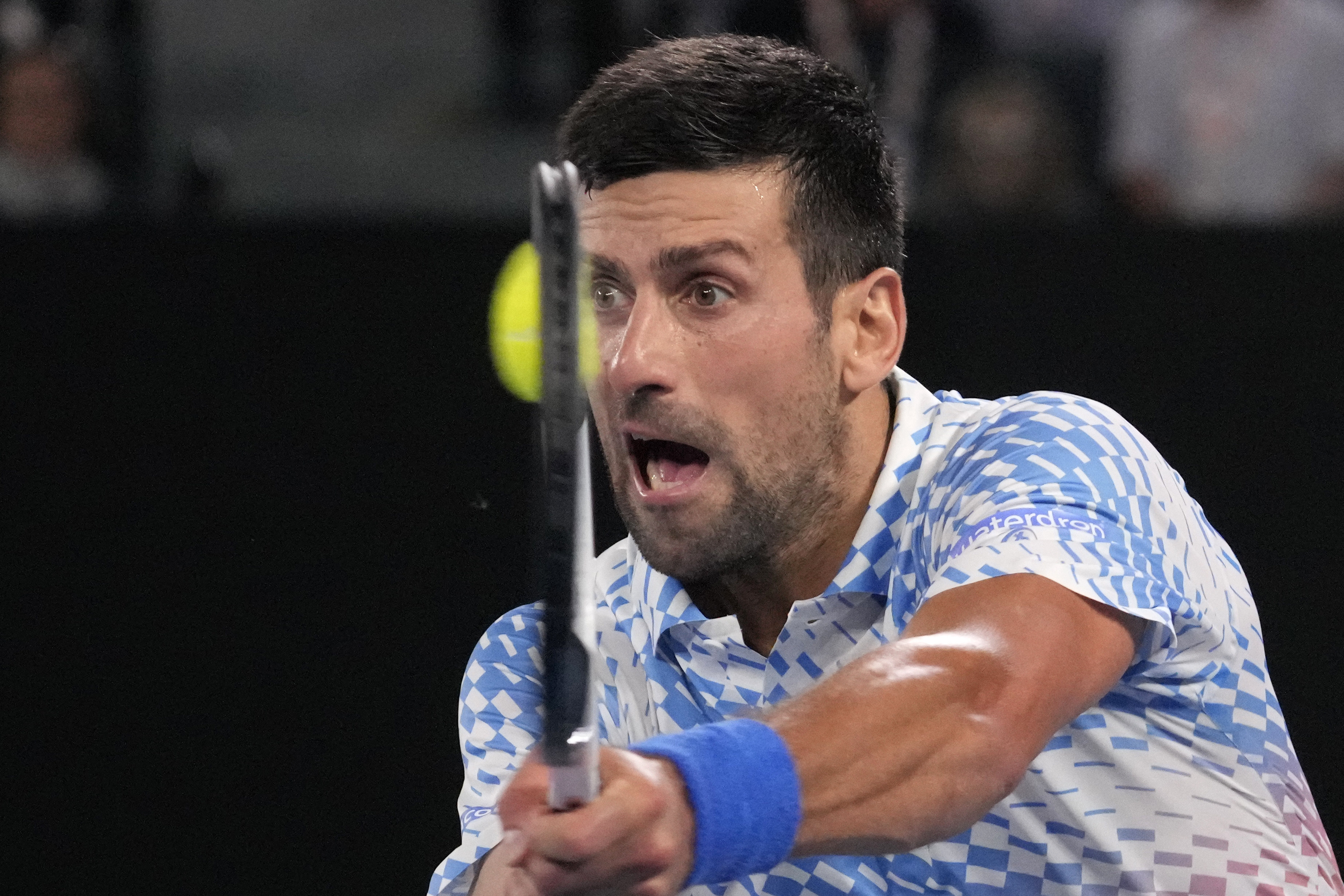 Novak Djokovic will spend a record 378th week as world No 1, surpassing the mark set by Steffi Graf. Photo: AP