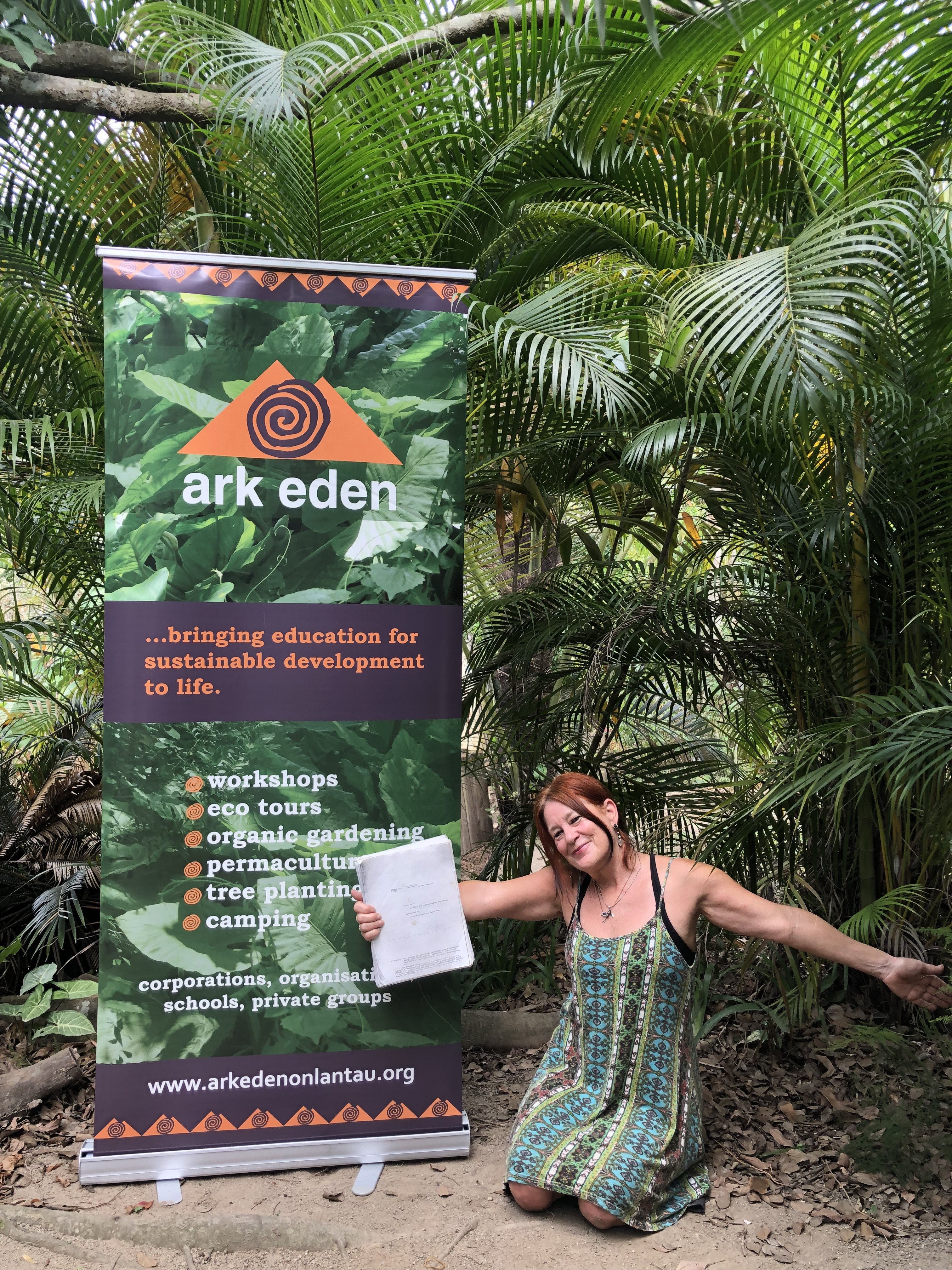 Reading The Hitchhiker’s Guide to the Galaxy as a teenager inspired Jenny Quinton (pictured), who, after backpacking to Hong Kong more than three decades ago, founded environmental education and permaculture centre Ark Eden. Photo: Jenny Quinton