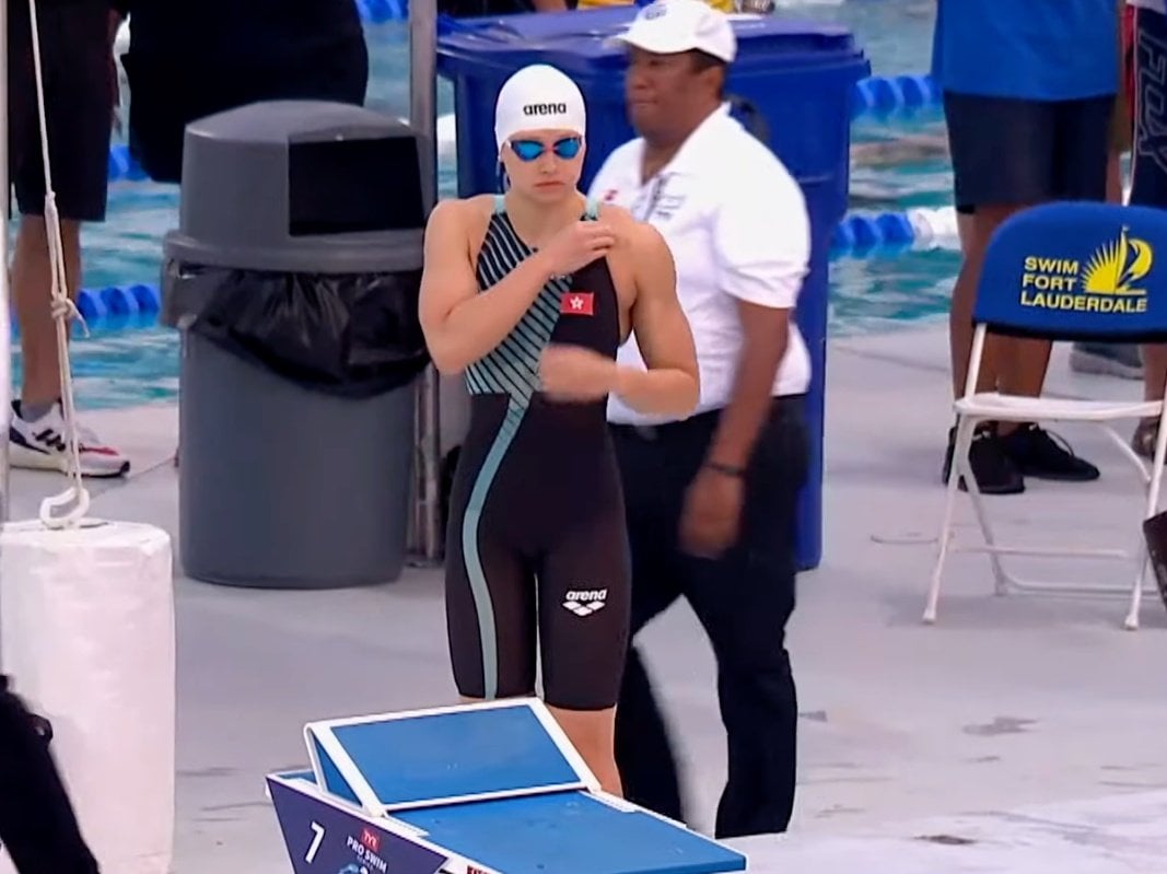 Siobhan Haughey was third in both the 200m freestyle and 50m breaststroke at the Pro Swim Series in Florida. Photo: Screenshot