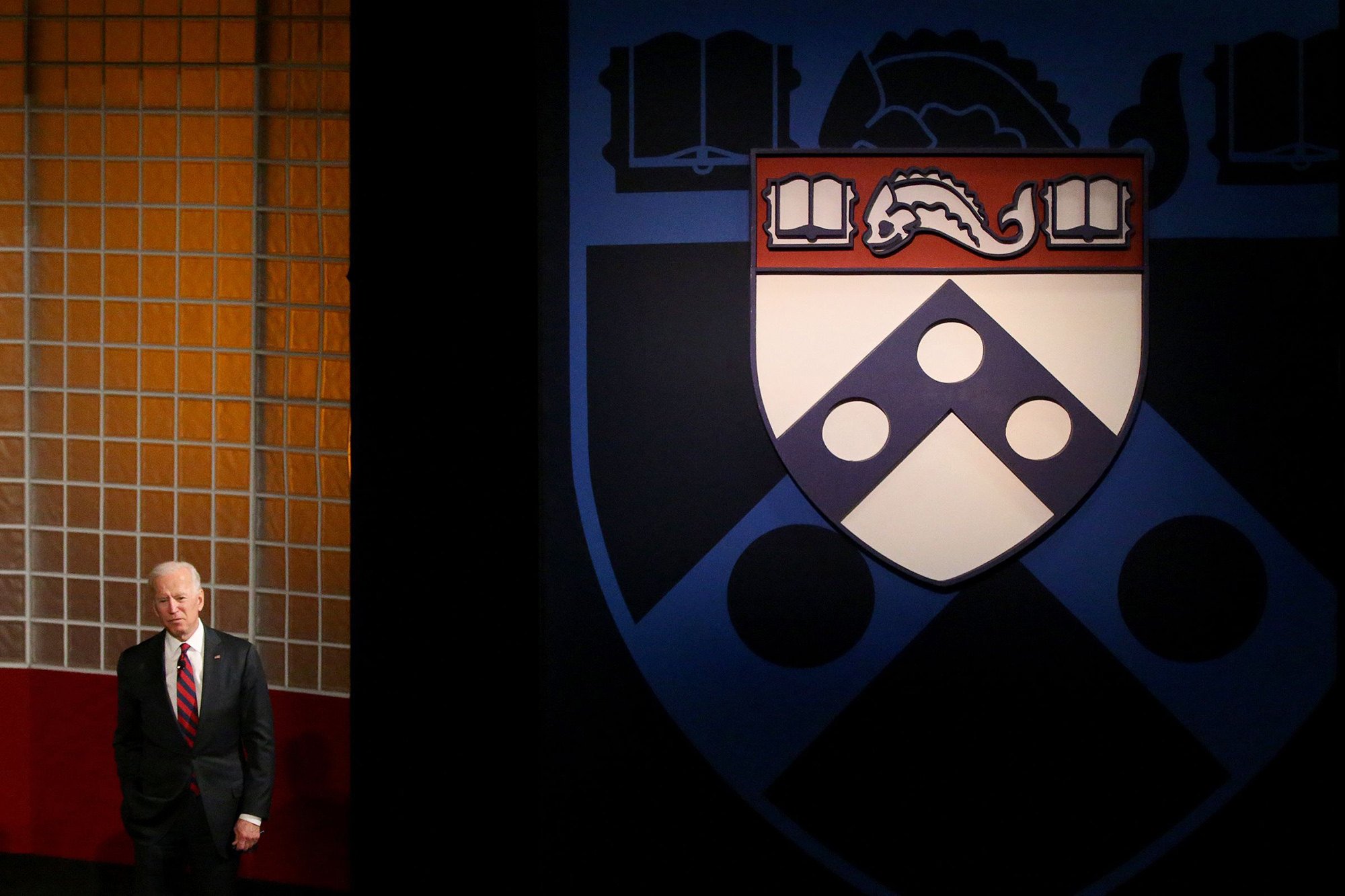 Joe Biden attends an event at the University of Pennsylvania’s Irvine Auditorium in Philadelphia in 2019. Photo: The Philadelphia Inquirer/TNS
