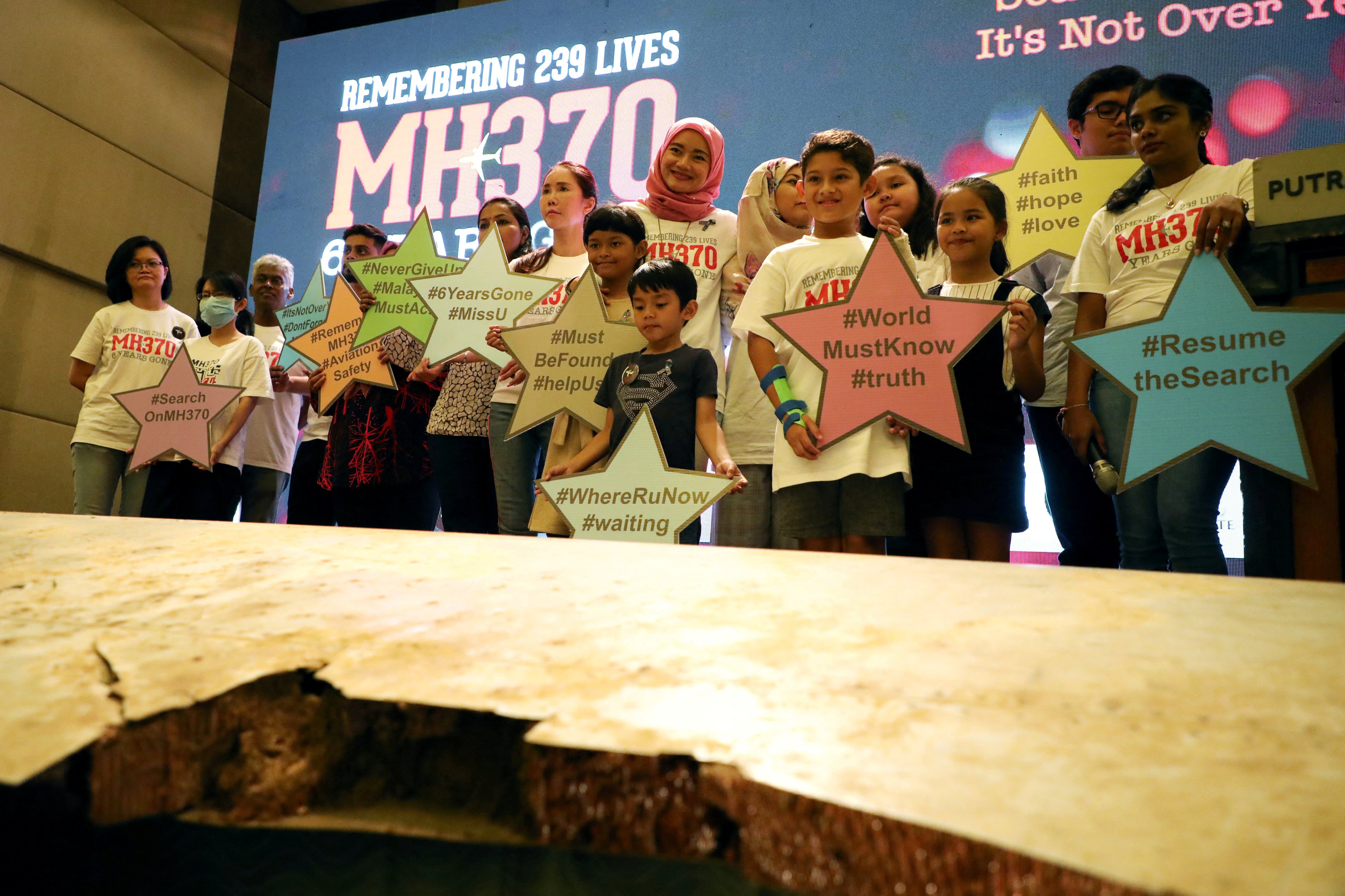 Relatives of the victims of missing flight MH370 during an annual remembrance event in Malaysia. File photo: Reuters 