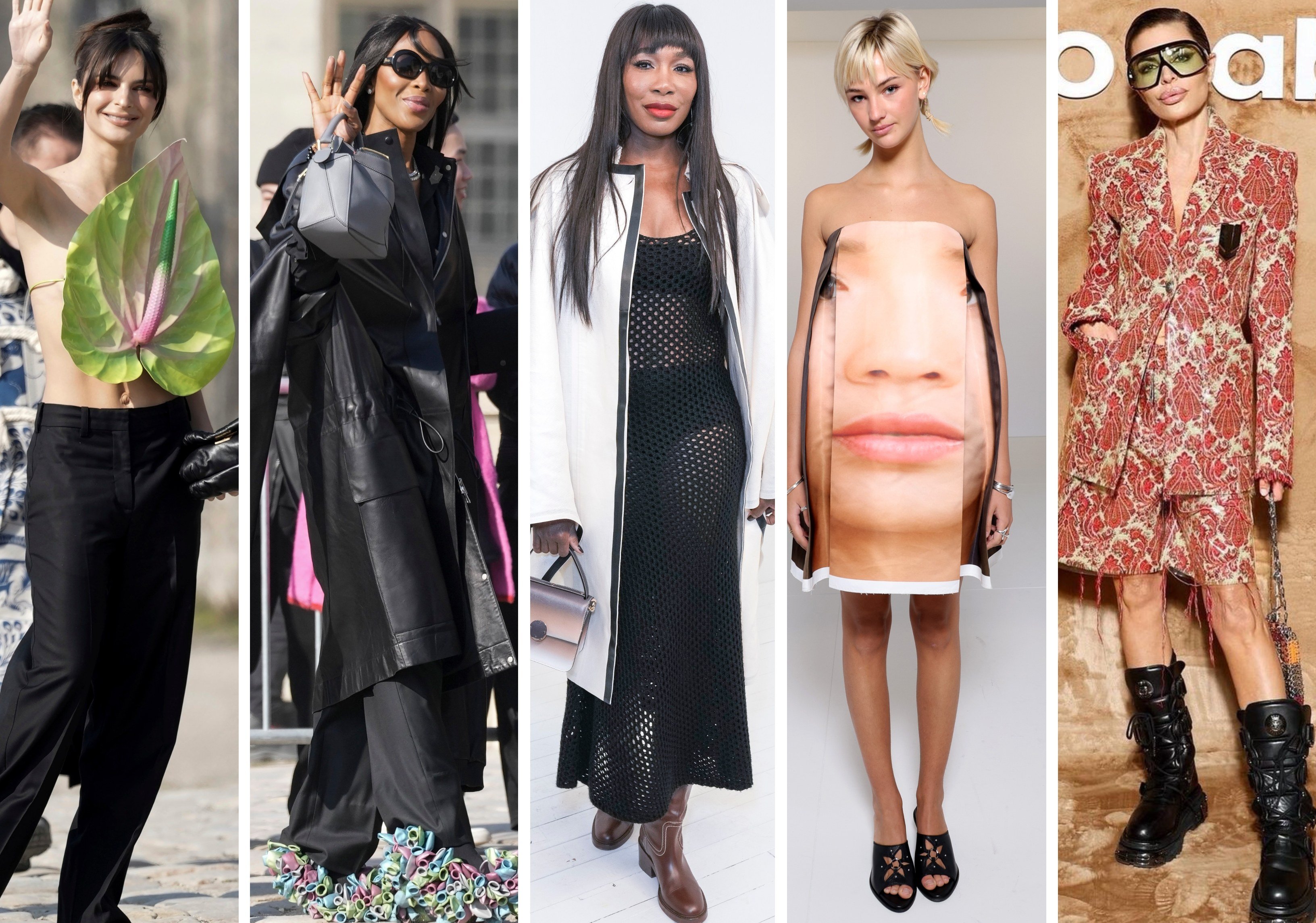 Paris Fashion Week 2023: 9 must-see, off-runway celebrity looks, from  Marvel star Jared Leto's monochrome outfit at Off-White, to Naomi  Campbell's balloon shoes and Mia Regan's face dress at Loewe