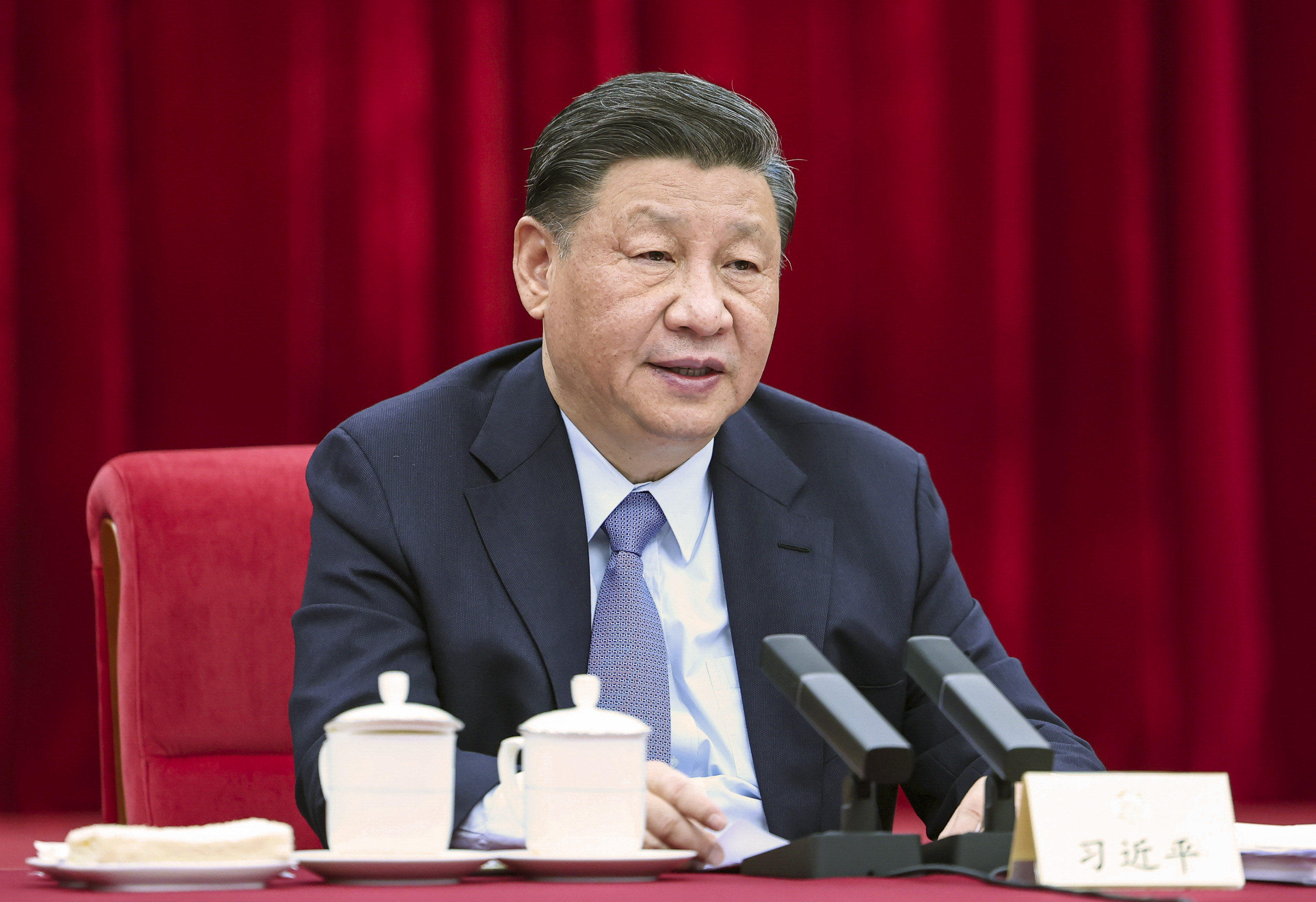 President Xi Jinping told the nation’s top political advisory body, “We have always treated private firms and entrepreneurs as one of us.” Photo: Xinhua