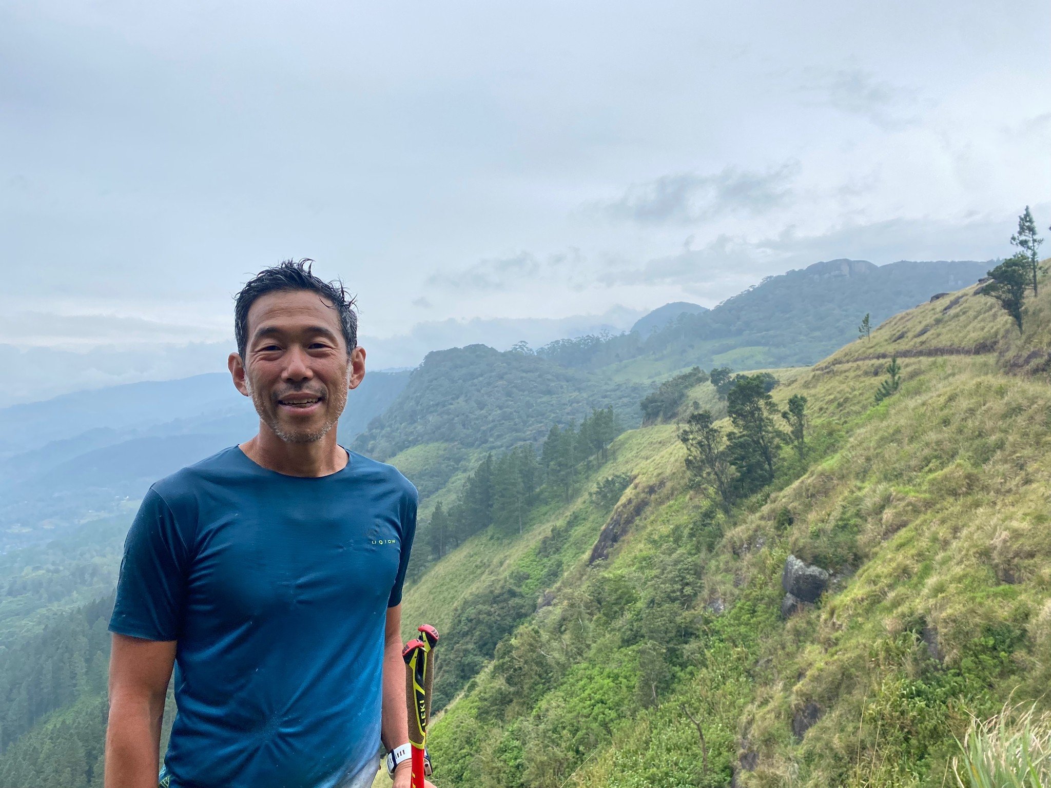 Hyun Chang Chung runs the 300km Pekoe Trail in Sri Lanka. Photo: Ainhoa Mombiela