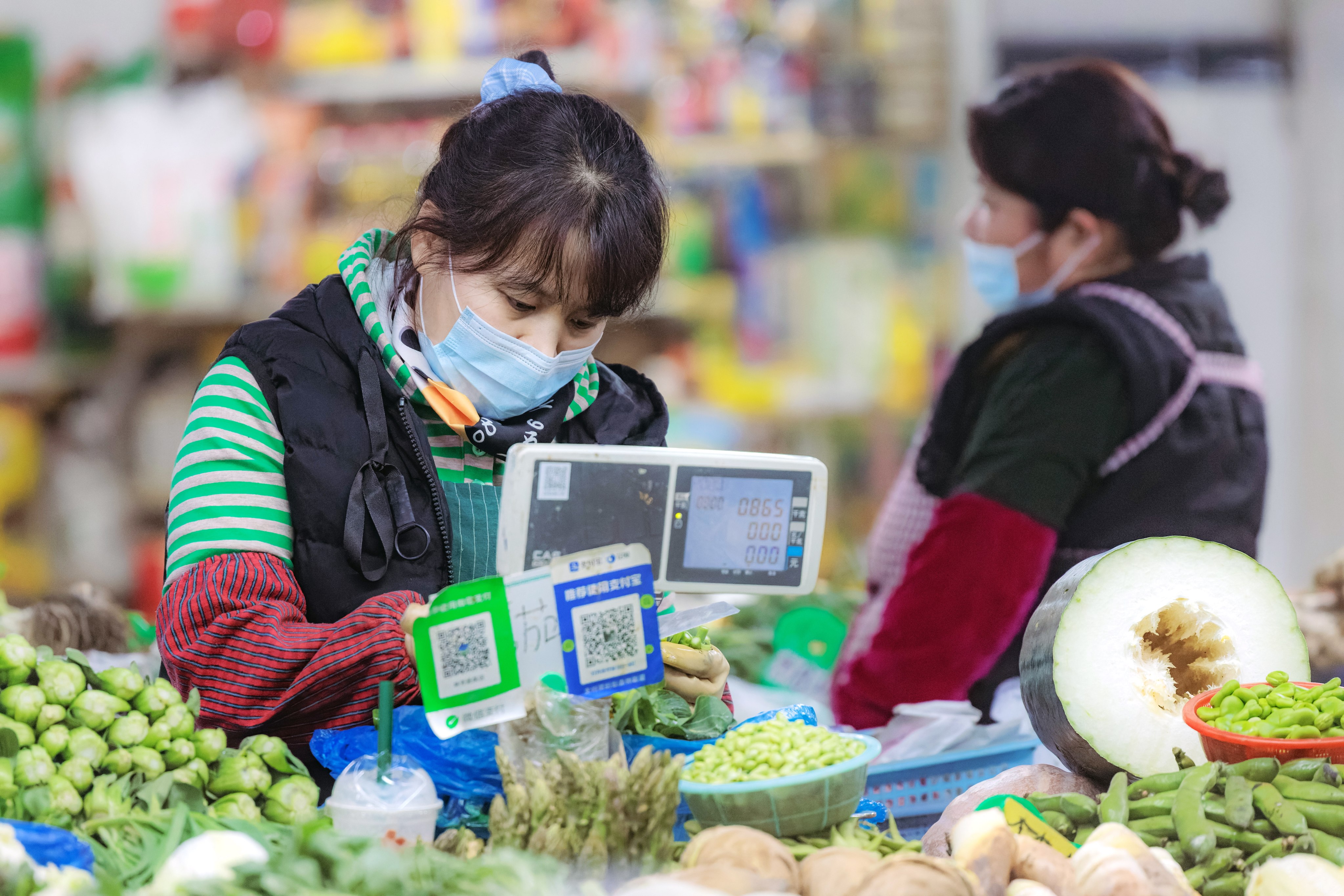 China’s consumer price index (CPI) rose by 1 per cent in February, year on year, down from 2.1 per cent in January. Photo: EPA-EFE