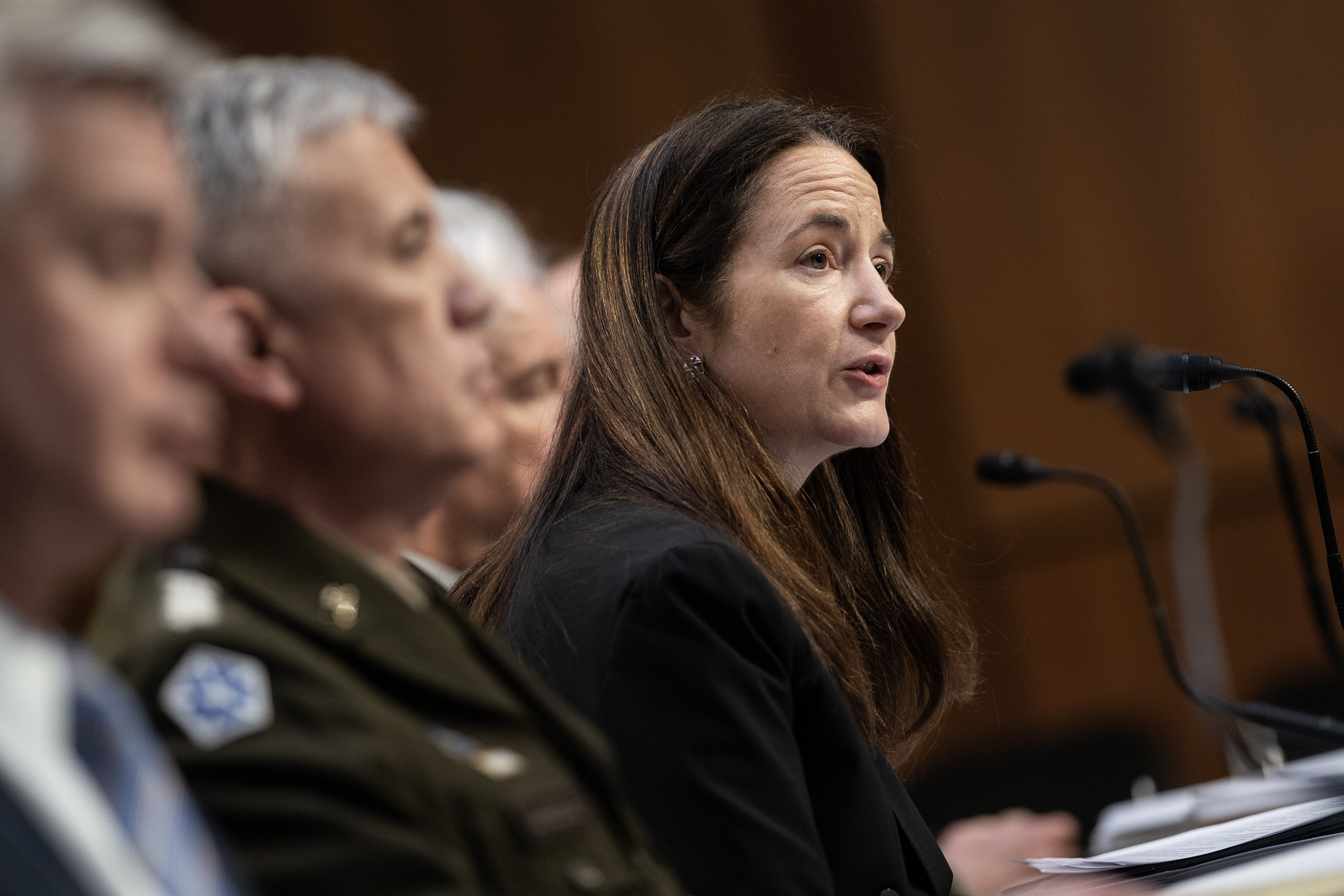 US Director of National Intelligence Avril Haines appears before a Senate Intelligence Committee hearing on worldwide threats on Wednesday. Photo: EPA-EFE
