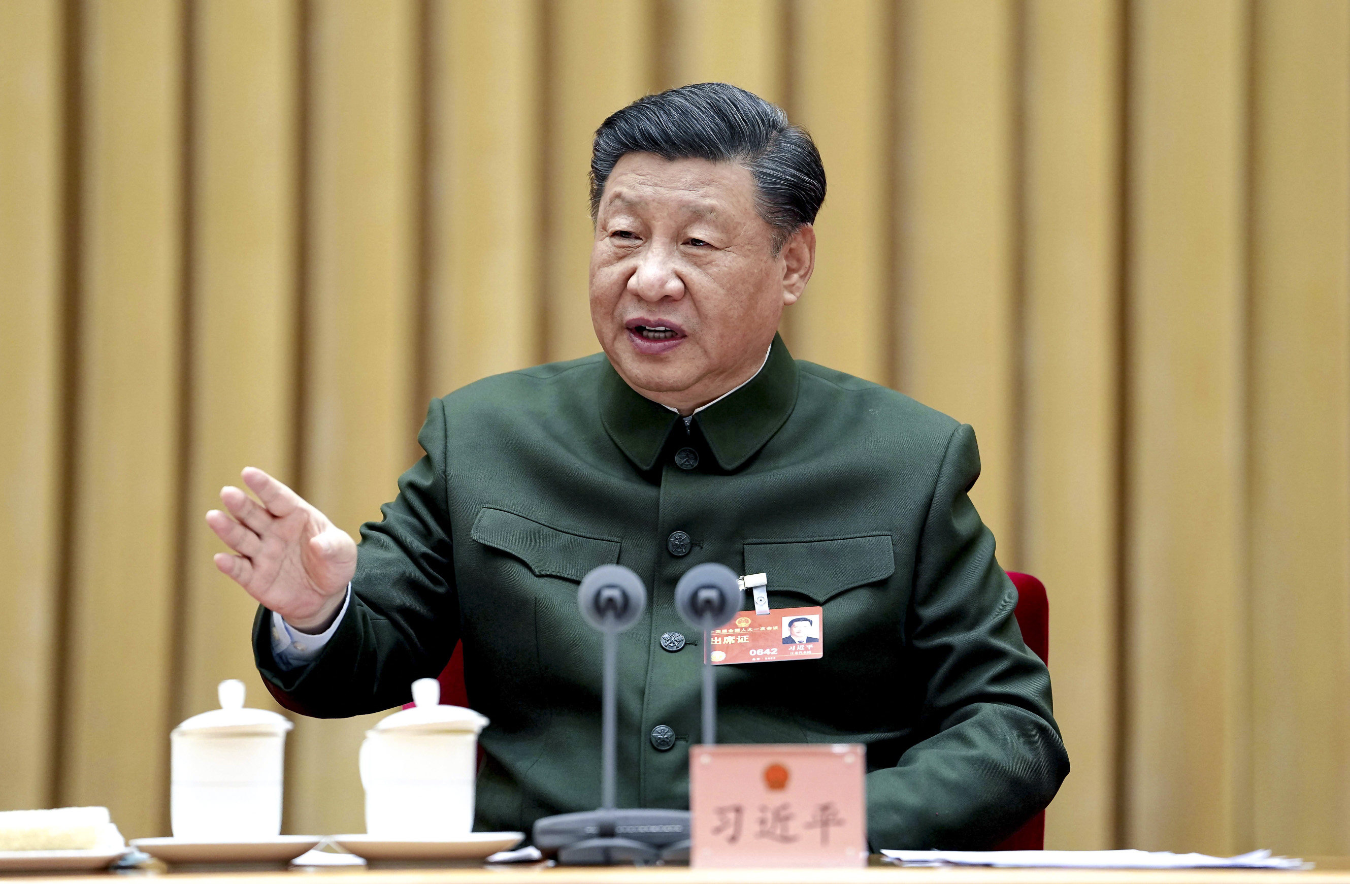 On Wednesday, Chinese President Xi Jinping told a PLA delegation to the National People’s Congress China had to speed up building national reserve systems suitable for the defence of a big country. Photo: Xinhua