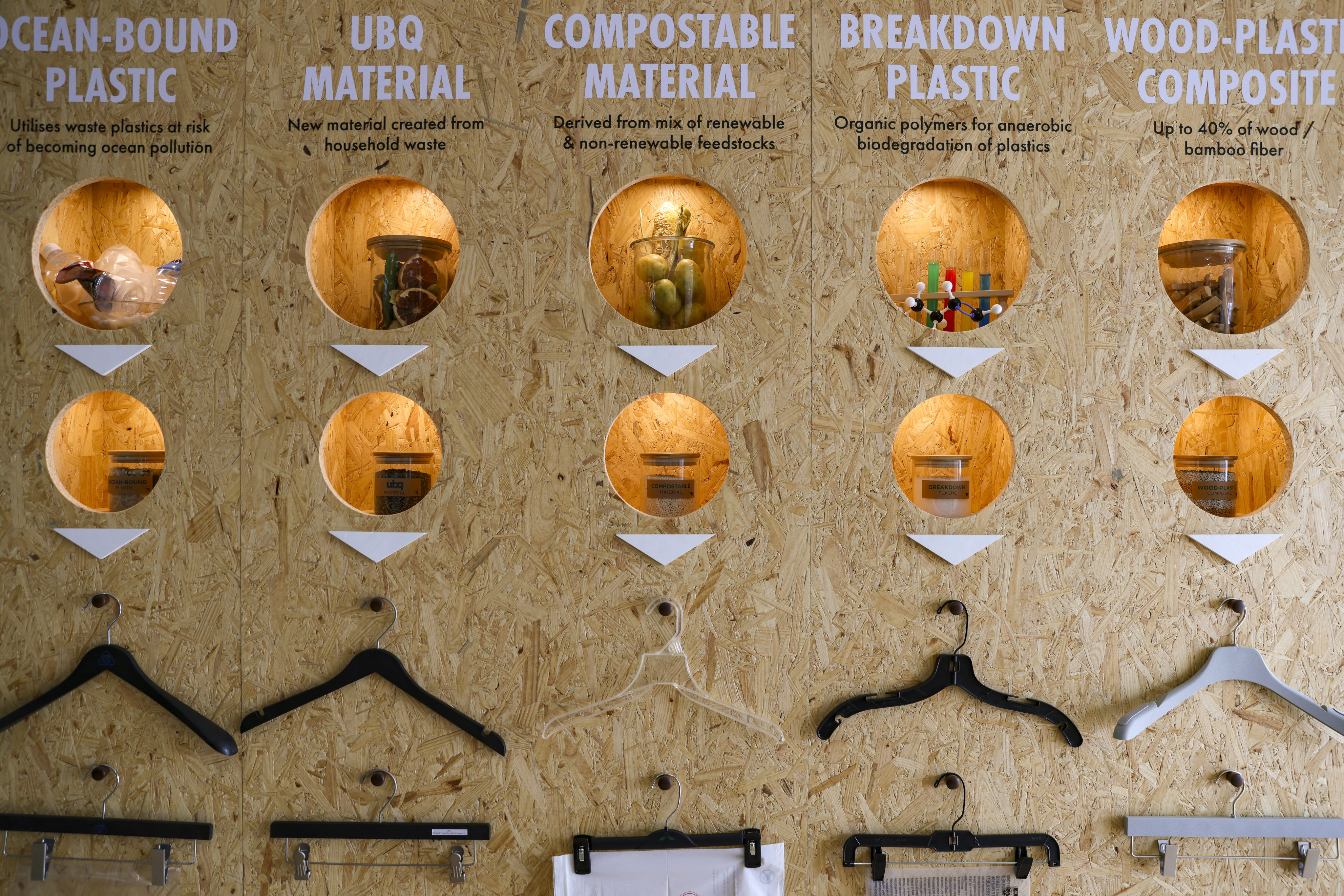 Mainetti, one of the world’s largest clothes hanger suppliers to use sustainable materials.  Photo: SCMP 