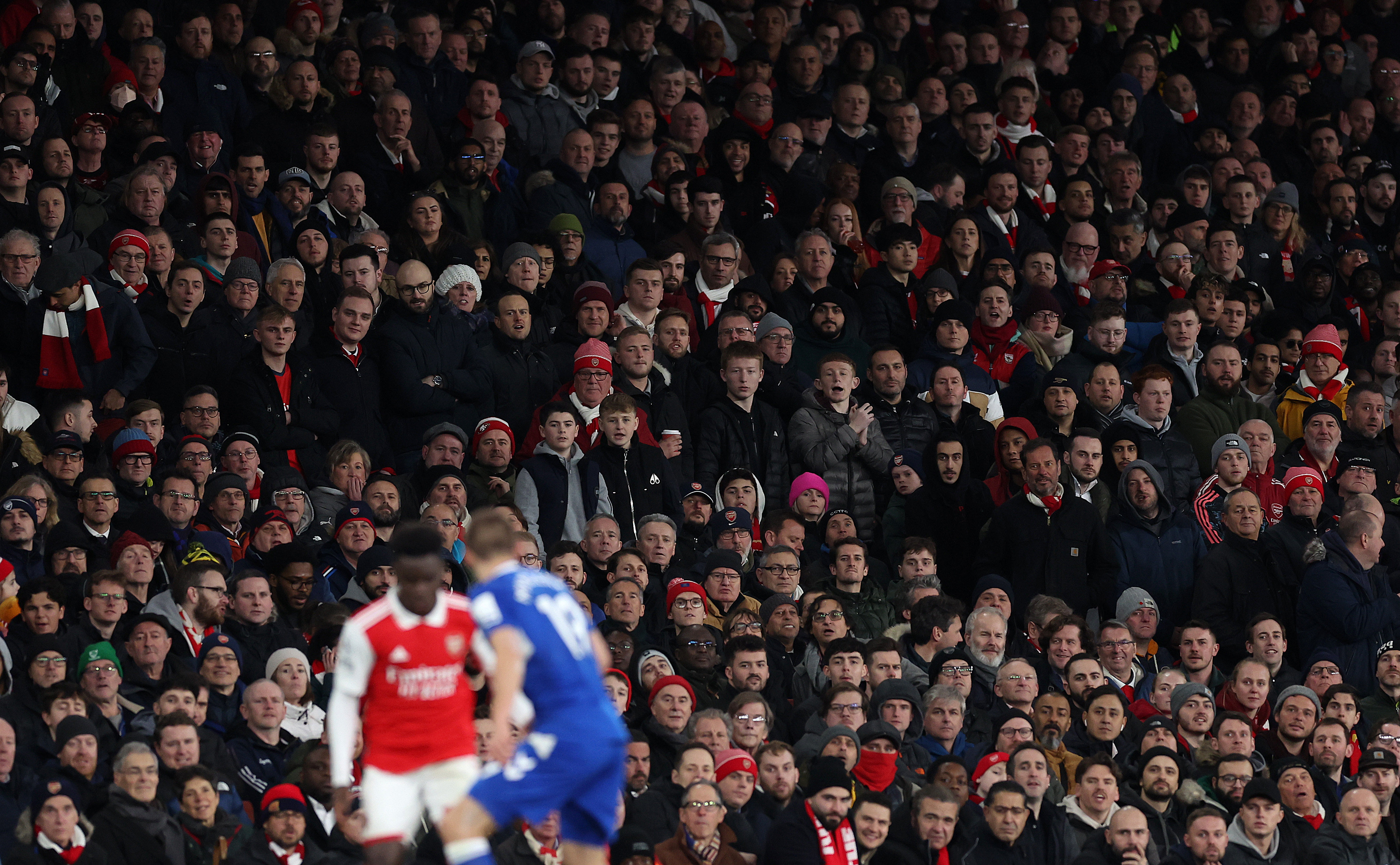 Arsenal vs Everton at The Emirates, on March 1, 2023. Watching Hong Kong football doesn’t compare to the Premier League, but it does offer an atmospheric alternative. Photo: Getty Images