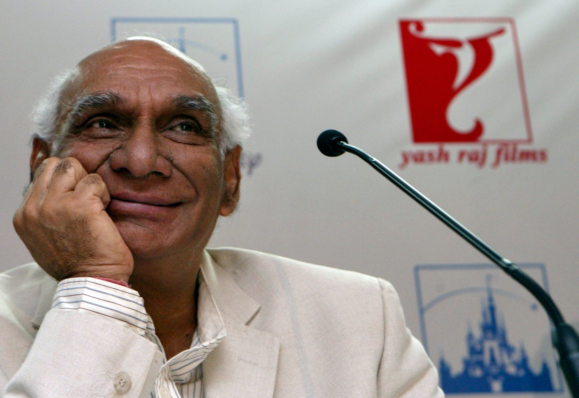 Yash Chopra during a press conference in Mumbai, India, in 2007. File photo: AP