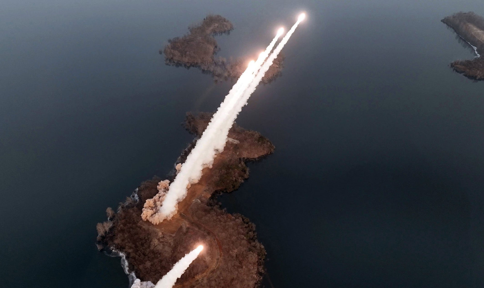 North Korea conducted an artillery drill at an undisclosed location on March 9. Photo: KCNA/KNS via dpa