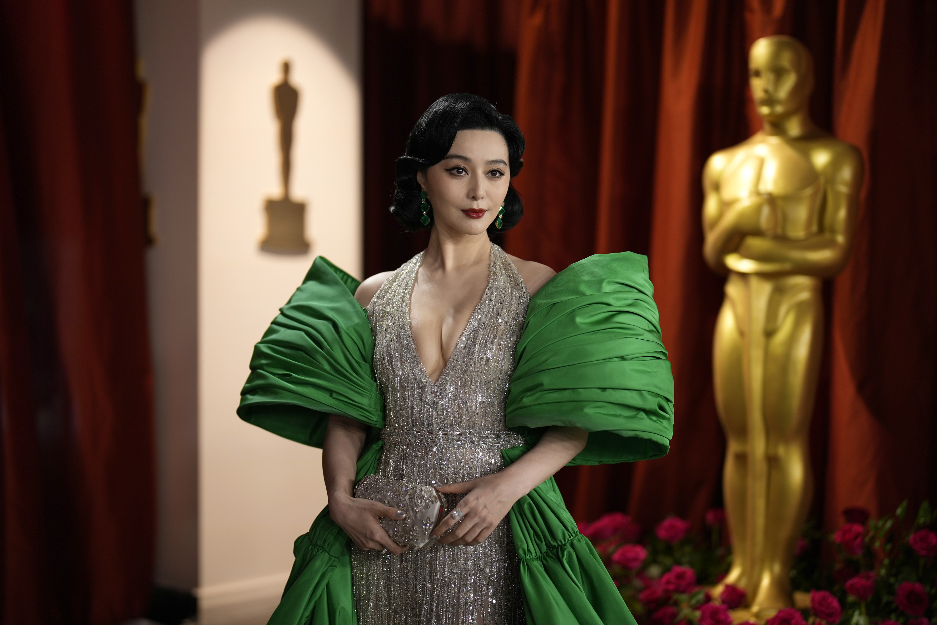 China’s Fan Bingbing arrives at the Oscars in Los Angeles on Sunday. Photo: AP 