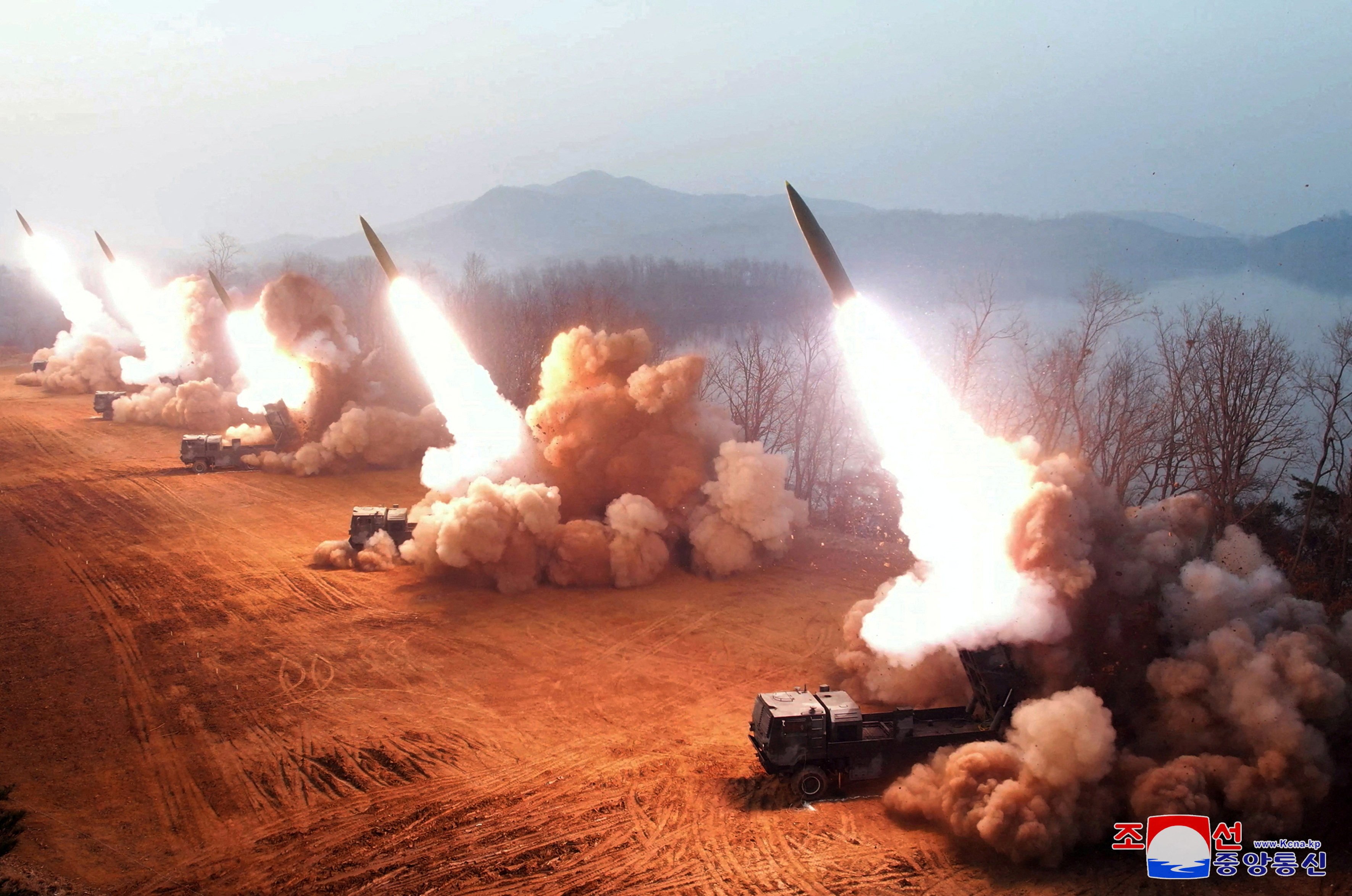 A “fire assault” drill at an undisclosed location in North Korea on March 10. Leader Kim Jong-un has called for the North’s “war deterrent” to be used in a “more effective, powerful and offensive” way. Photo: KCNA via Reuters