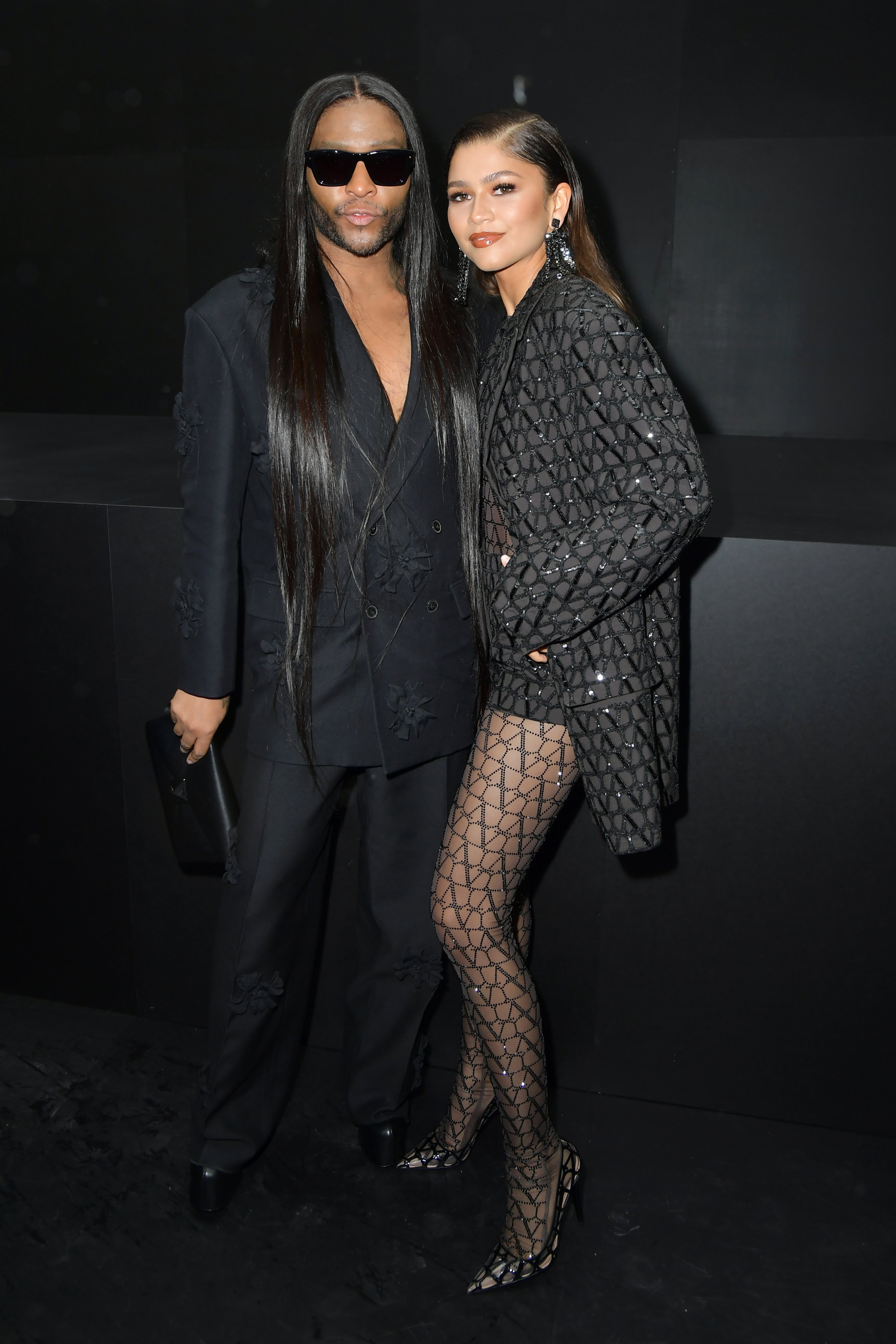 Law Roach and Zendaya attend the Valentino womenswear spring/summer 2023 show as part of Paris Fashion Week in October 2022, in Paris, France. Photo: WireImage