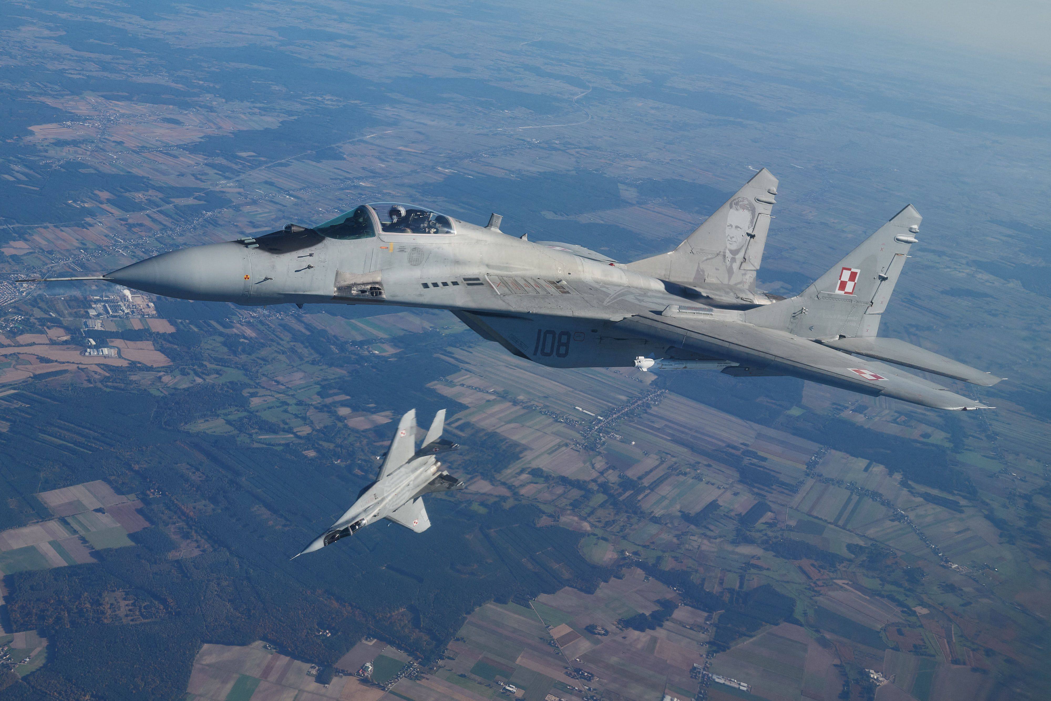 Polish MiG 29 fighter jets. File photo: AFP
