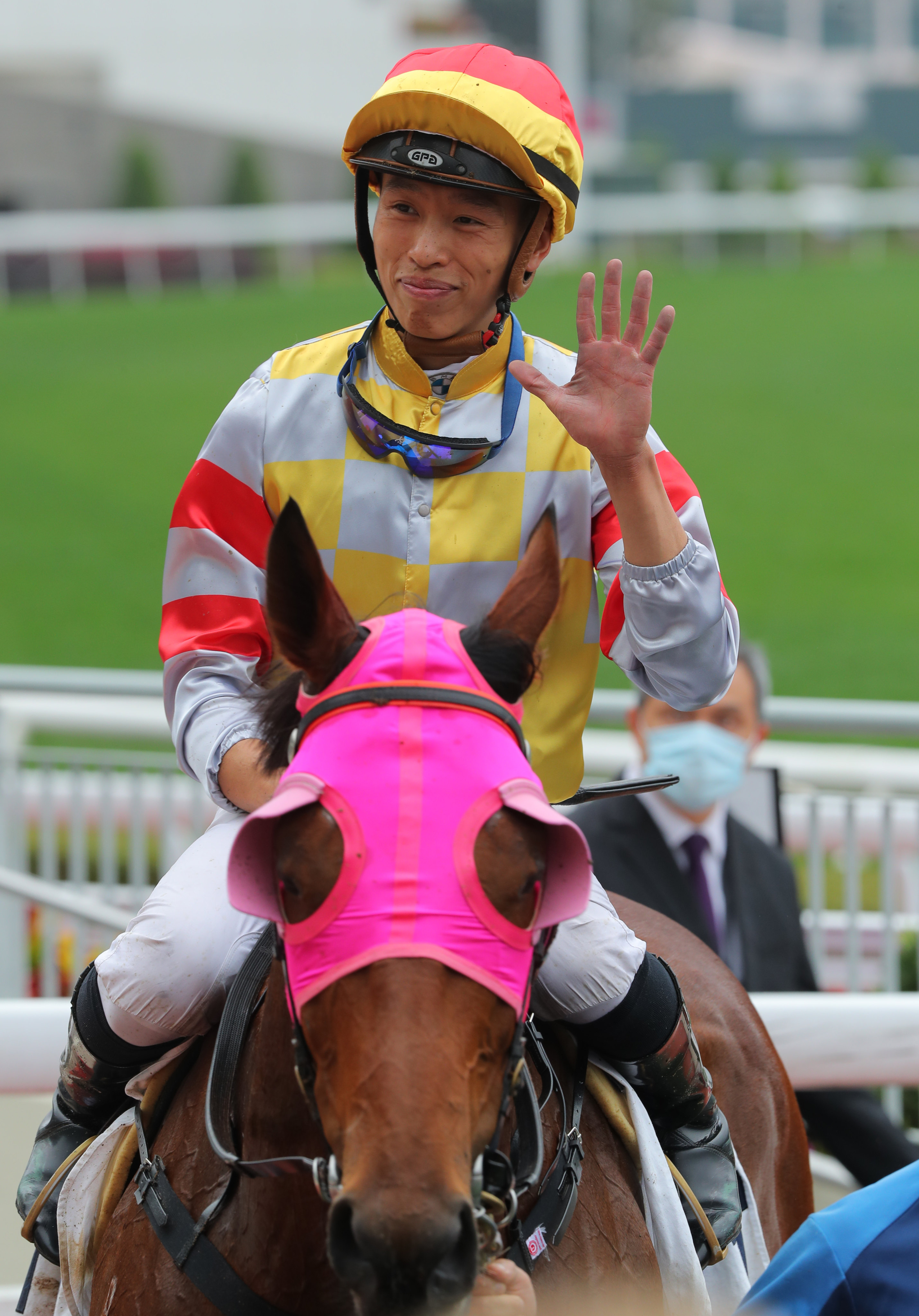 Vincent Ho is all smiles after landing his 500th Hong Kong winner. Photos: Kenneth Chan